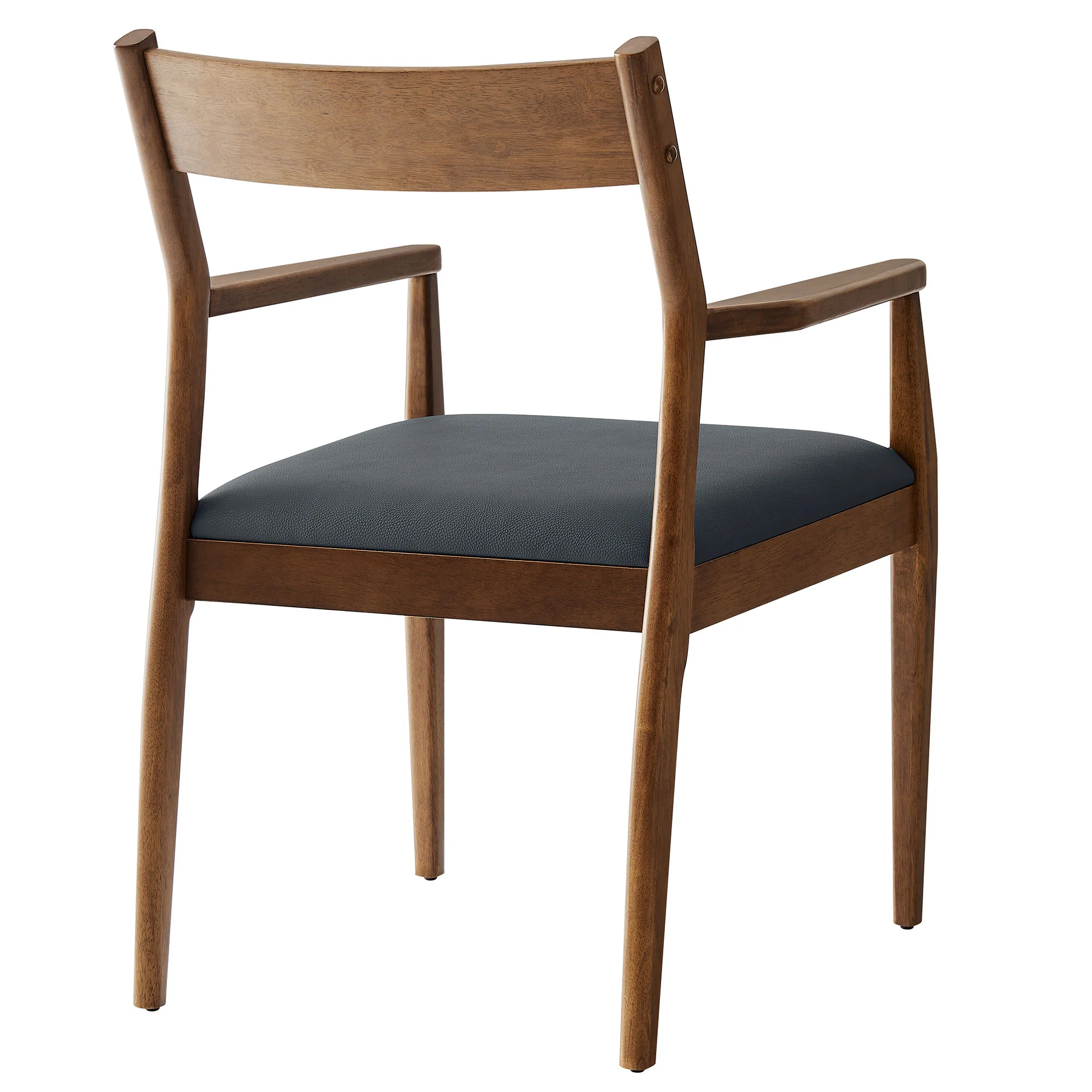 Solara Vegan Leather Wood Dining Armchairs Set of 2 by Modway - Image 5