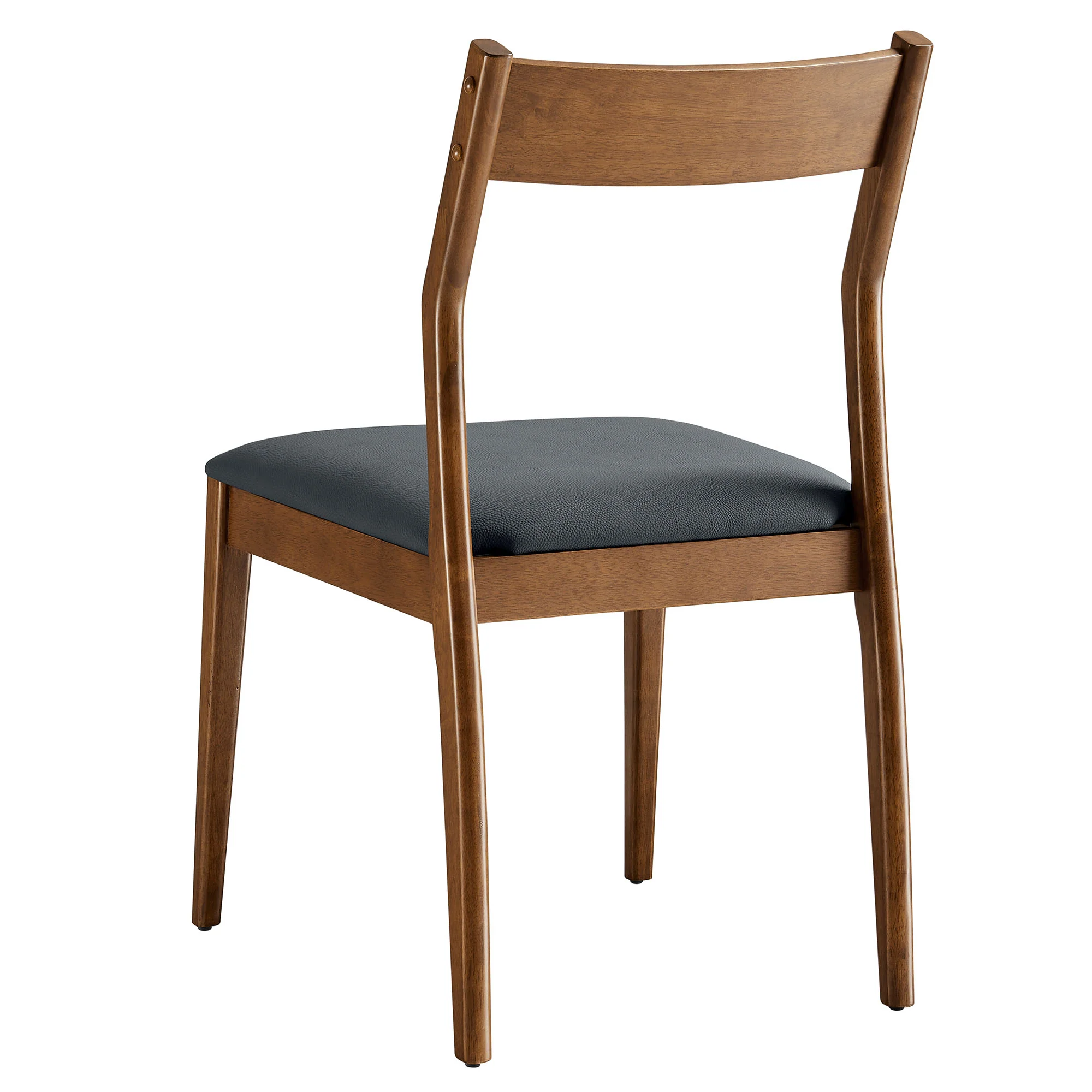 Solara Vegan Leather Wood Dining Side Chairs Set of 2 by Modway - Image 5