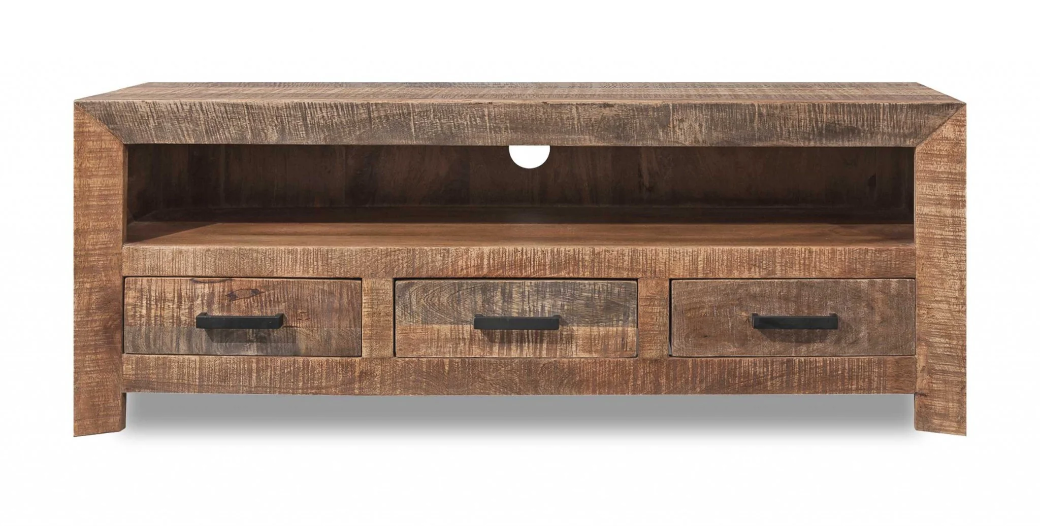 Solid Wood 3 Drawer TV Stand and Media Console By Homeroots - Image 2