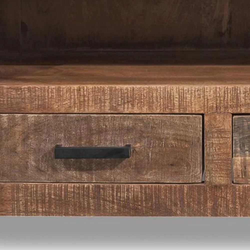 Solid Wood 3 Drawer TV Stand and Media Console By Homeroots - Image 4