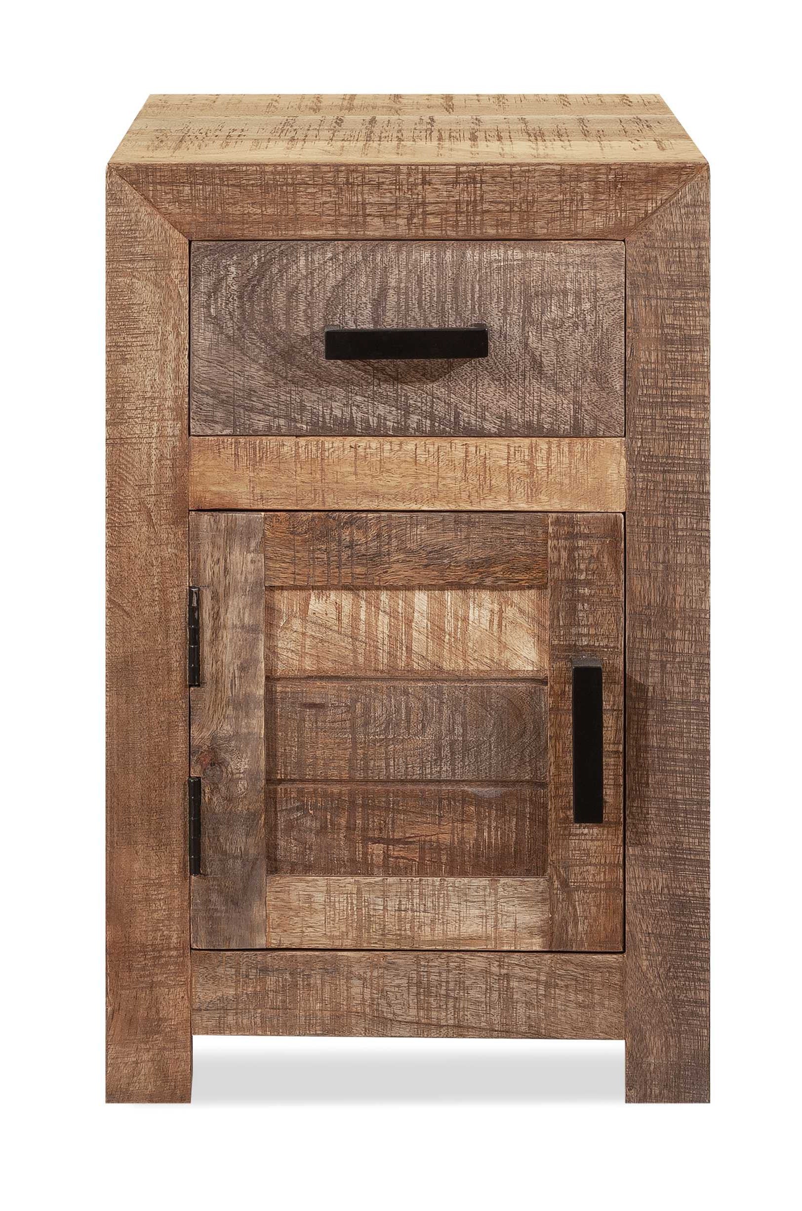 Solid Wood Butcher Block Accent Cabinet or Nightstand By Homeroots - Image 2