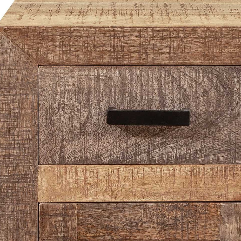 Solid Wood Butcher Block Accent Cabinet or Nightstand By Homeroots - Image 4