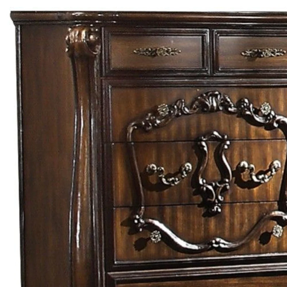 Solid Wood Six Drawer Chest By Homeroots - Image 4