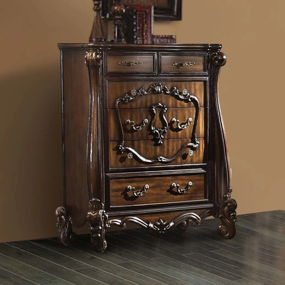 Solid Wood Six Drawer Chest By Homeroots - Image 5