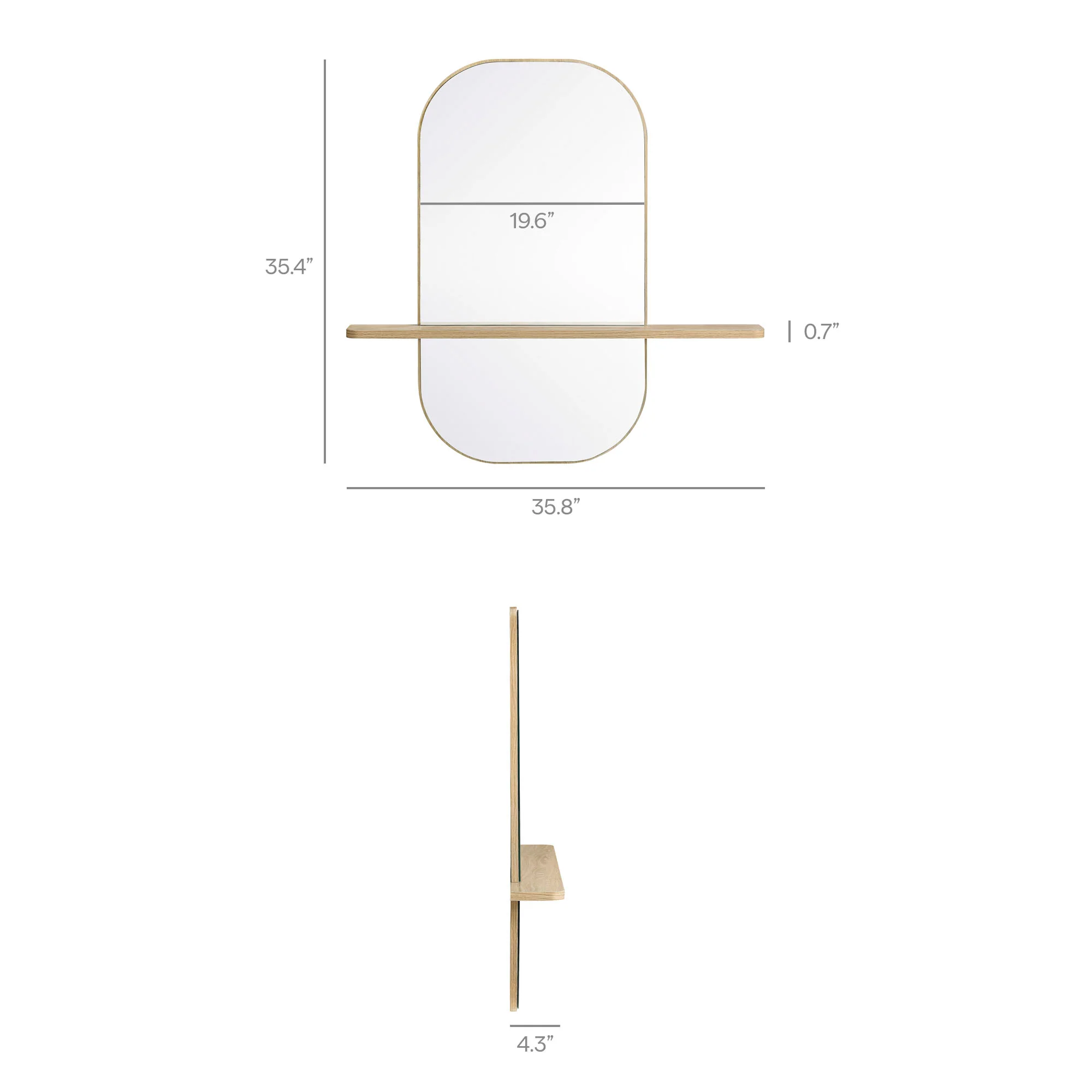 Solstice Large Oval Mirror by Modway - Image 8