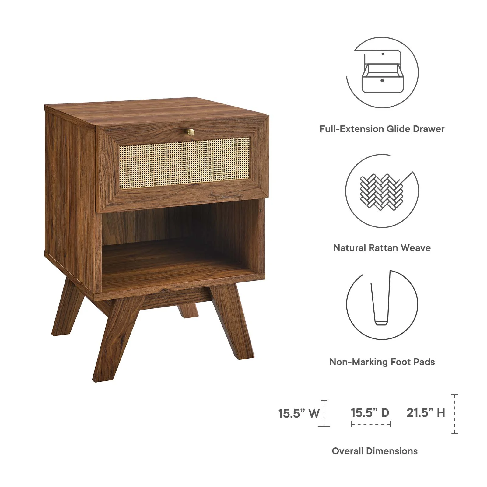 Soma 1-Drawer Nightstand By Modway - MOD-7049 - Image 12