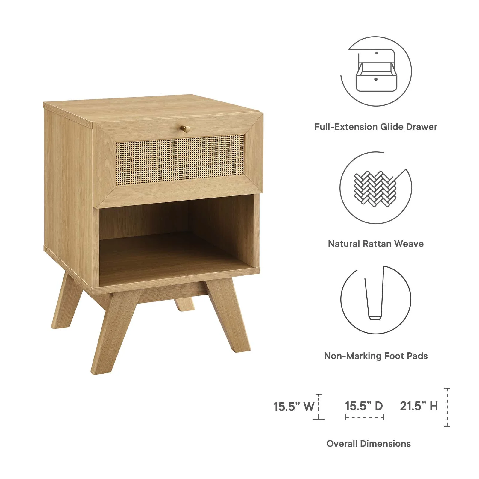 Soma 1-Drawer Nightstand By Modway - MOD-7049 - Image 6