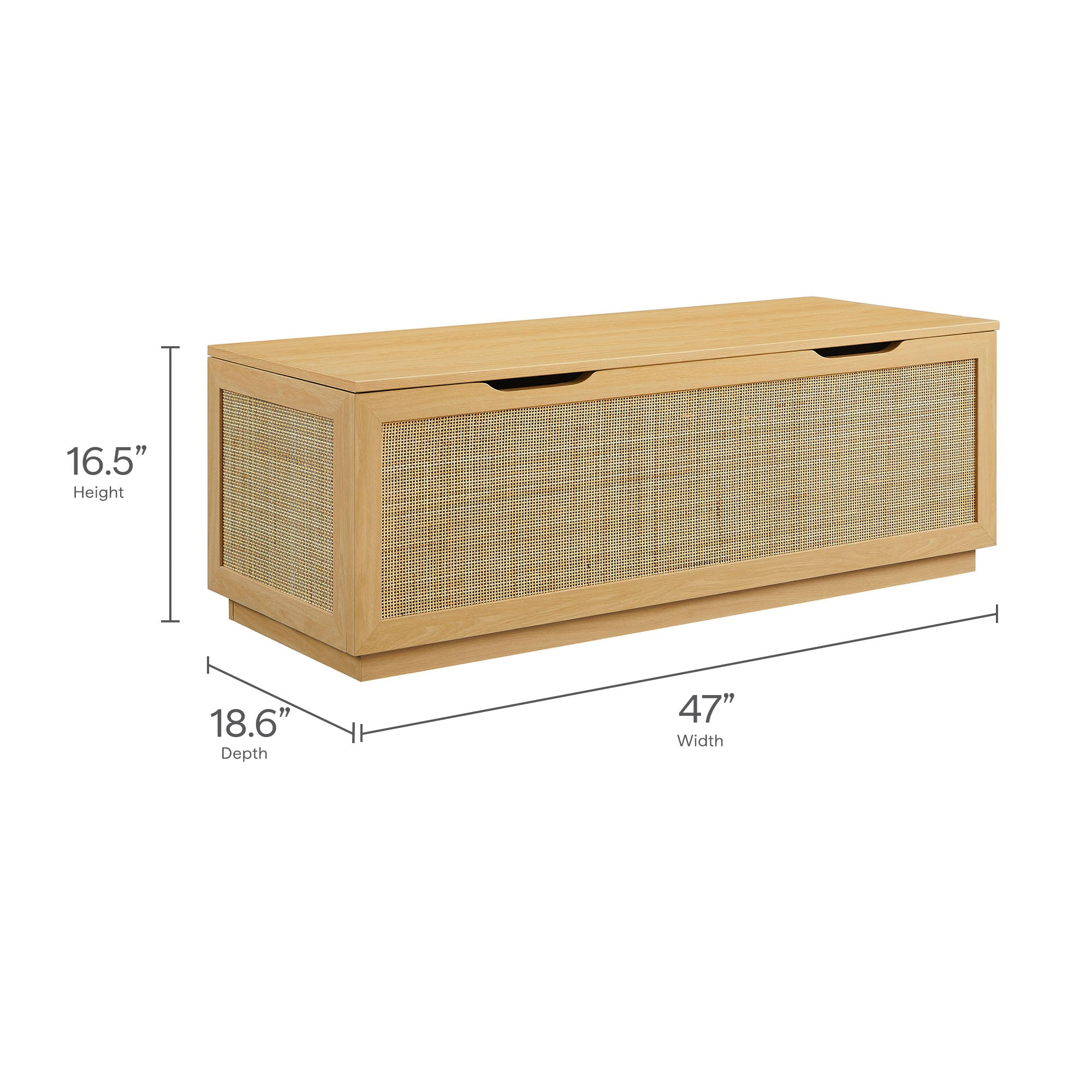 Soma 47" Rattan Storage Bench by Modway - Image 10