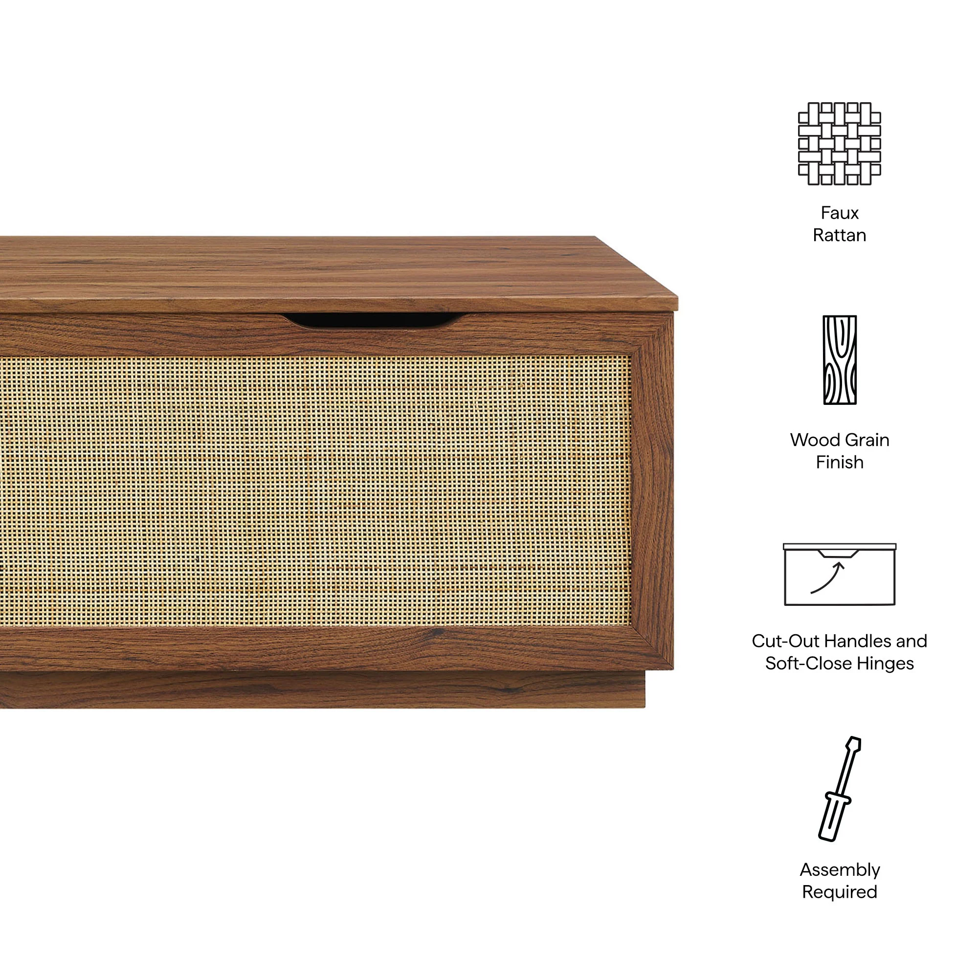 Soma 47" Rattan Storage Bench by Modway - Image 19