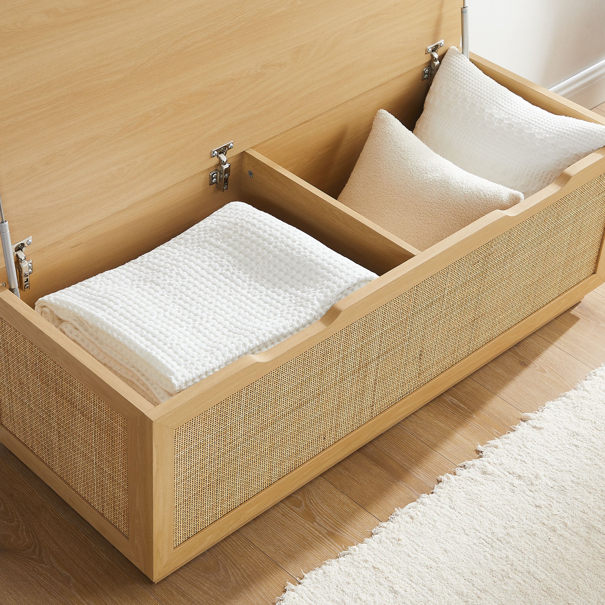 Soma 47" Rattan Storage Bench by Modway - Image 7