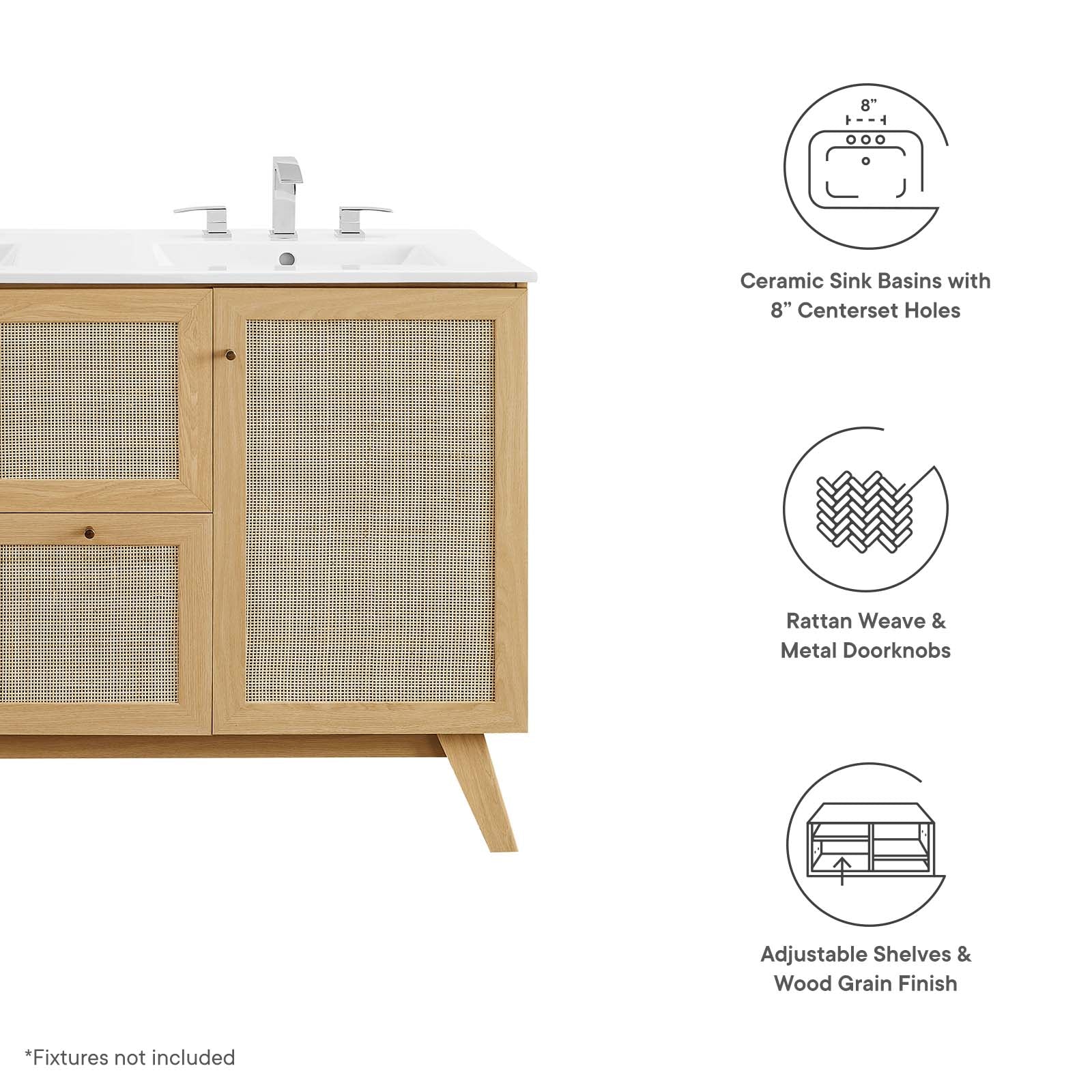 Soma 48” Double Sink Bathroom Vanity By Modway - EEI-6721 - Image 14