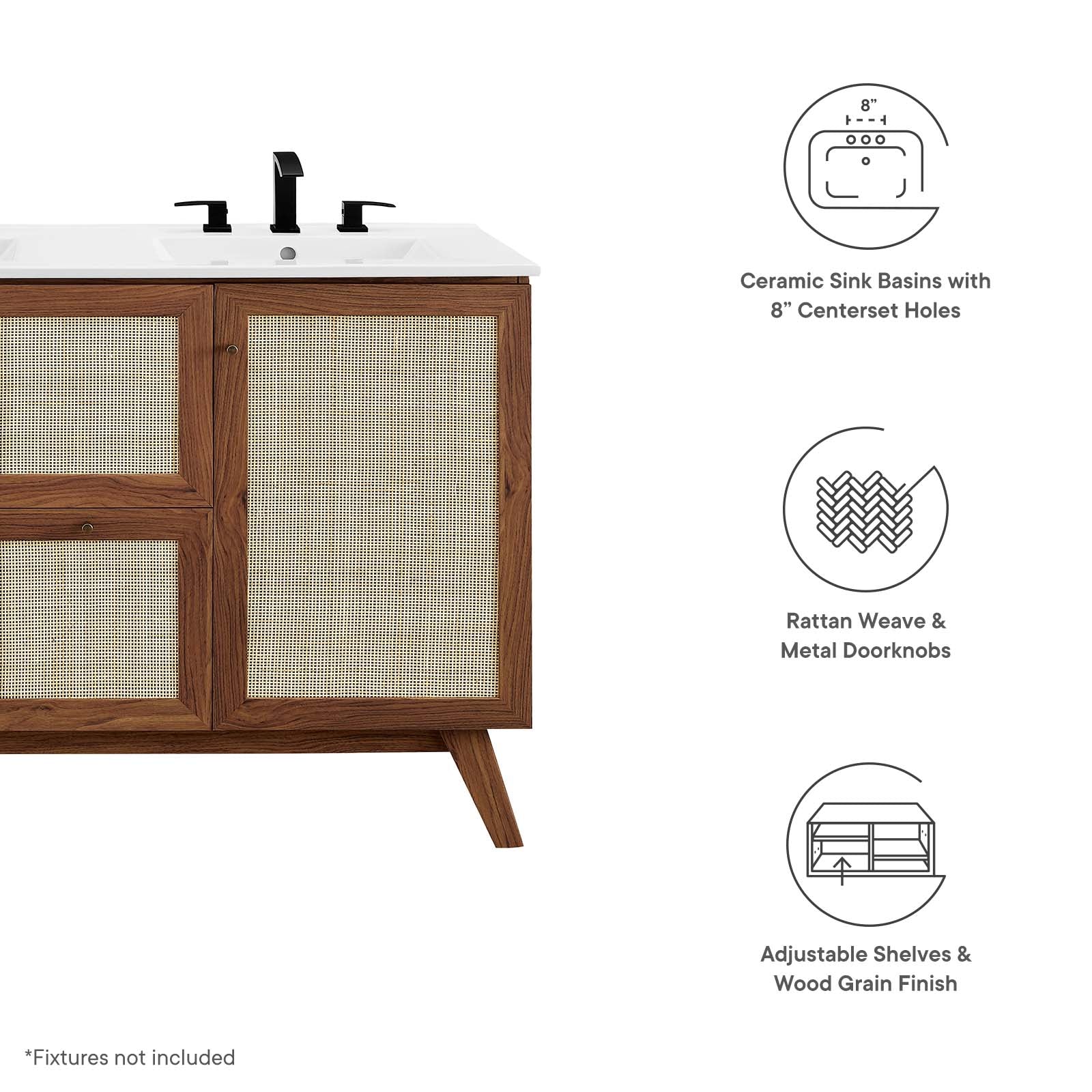 Soma 48” Double Sink Bathroom Vanity By Modway - EEI-6721 - Image 29