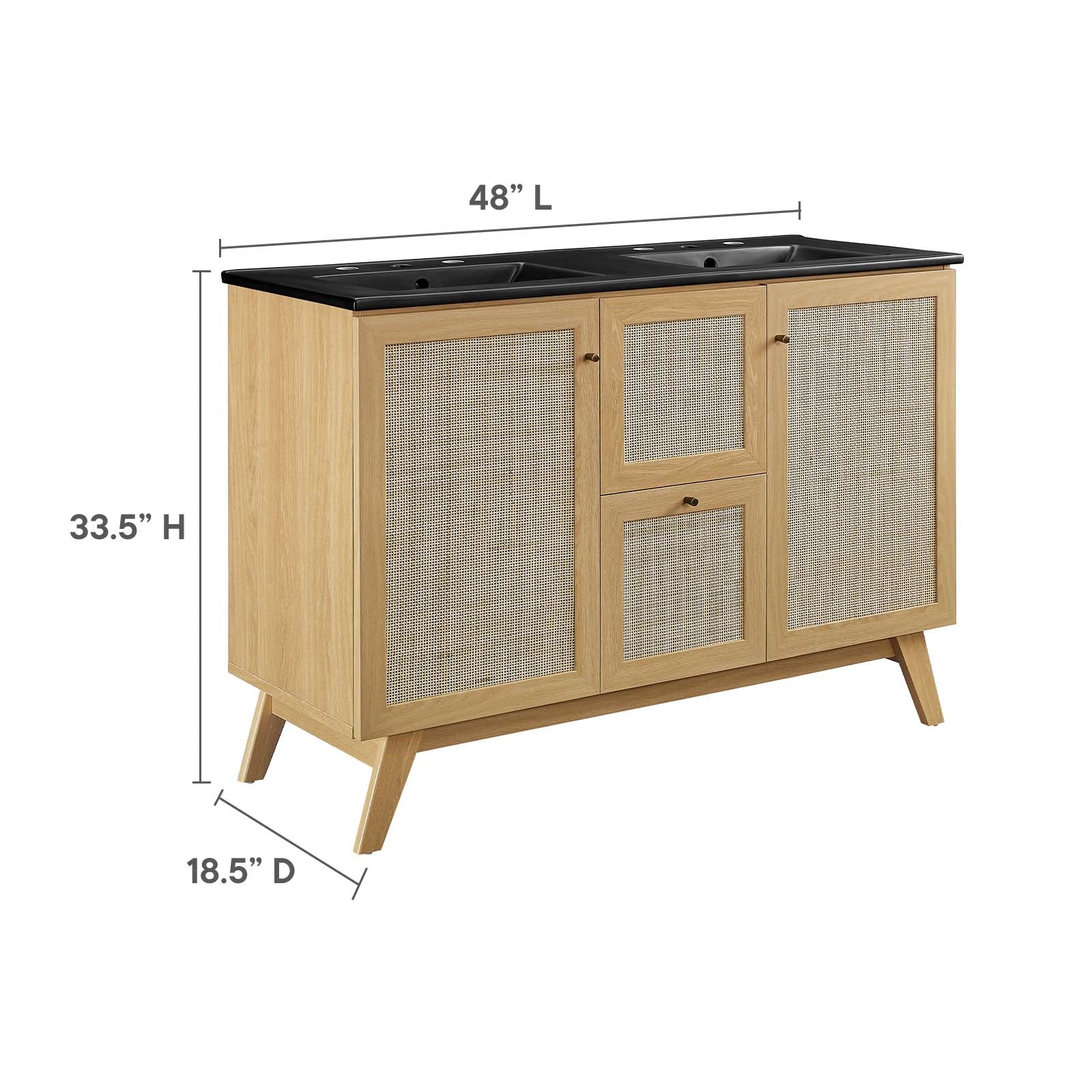 Soma 48” Double Sink Bathroom Vanity By Modway - EEI-6722 - Image 13