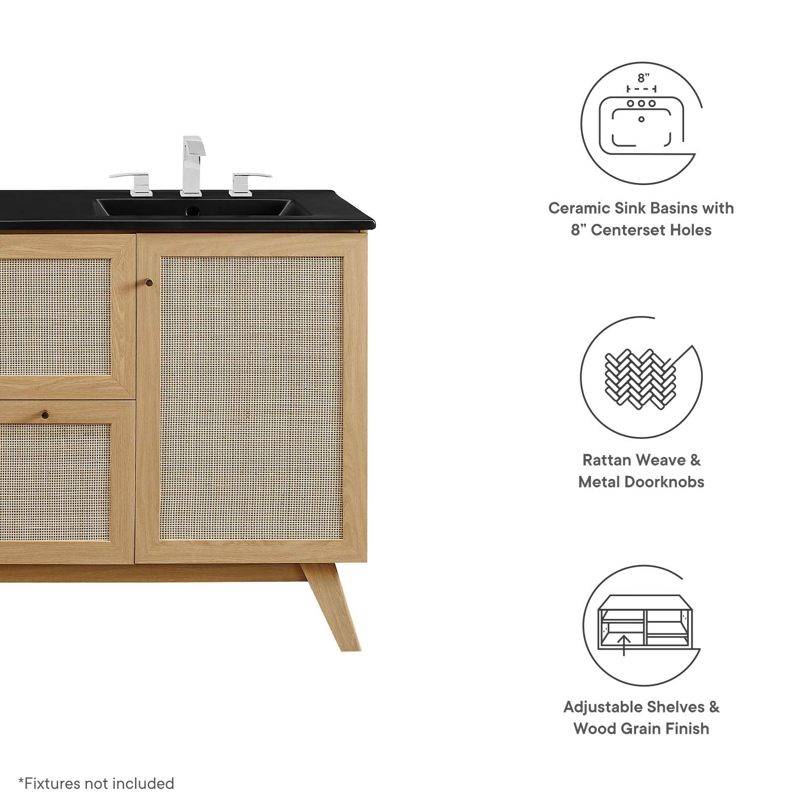Soma 48” Double Sink Bathroom Vanity By Modway - EEI-6722 - Image 14