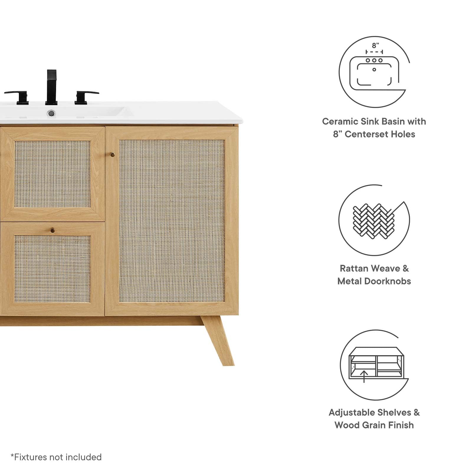 Soma 48” Single Sink Bathroom Vanity By Modway - EEI-6719 - Image 14