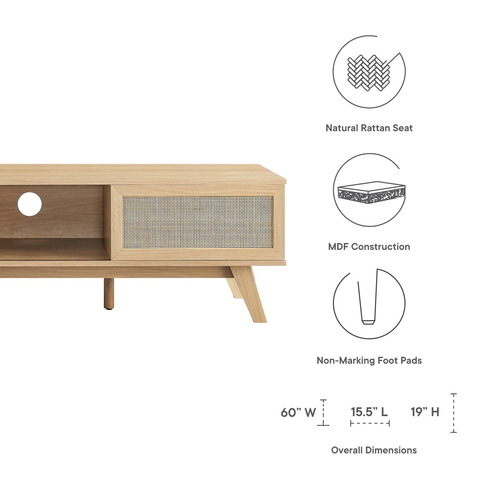 Soma 60" TV Stand By Modway - EEI-6040 - Image 7