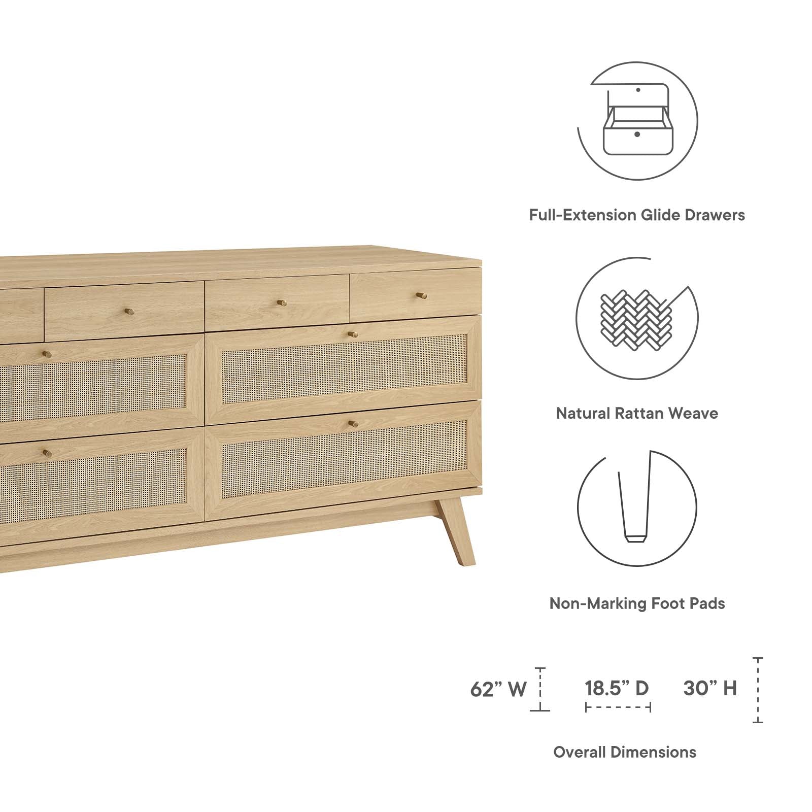 Soma 8-Drawer Dresser By Modway - MOD-7054 - Image 7