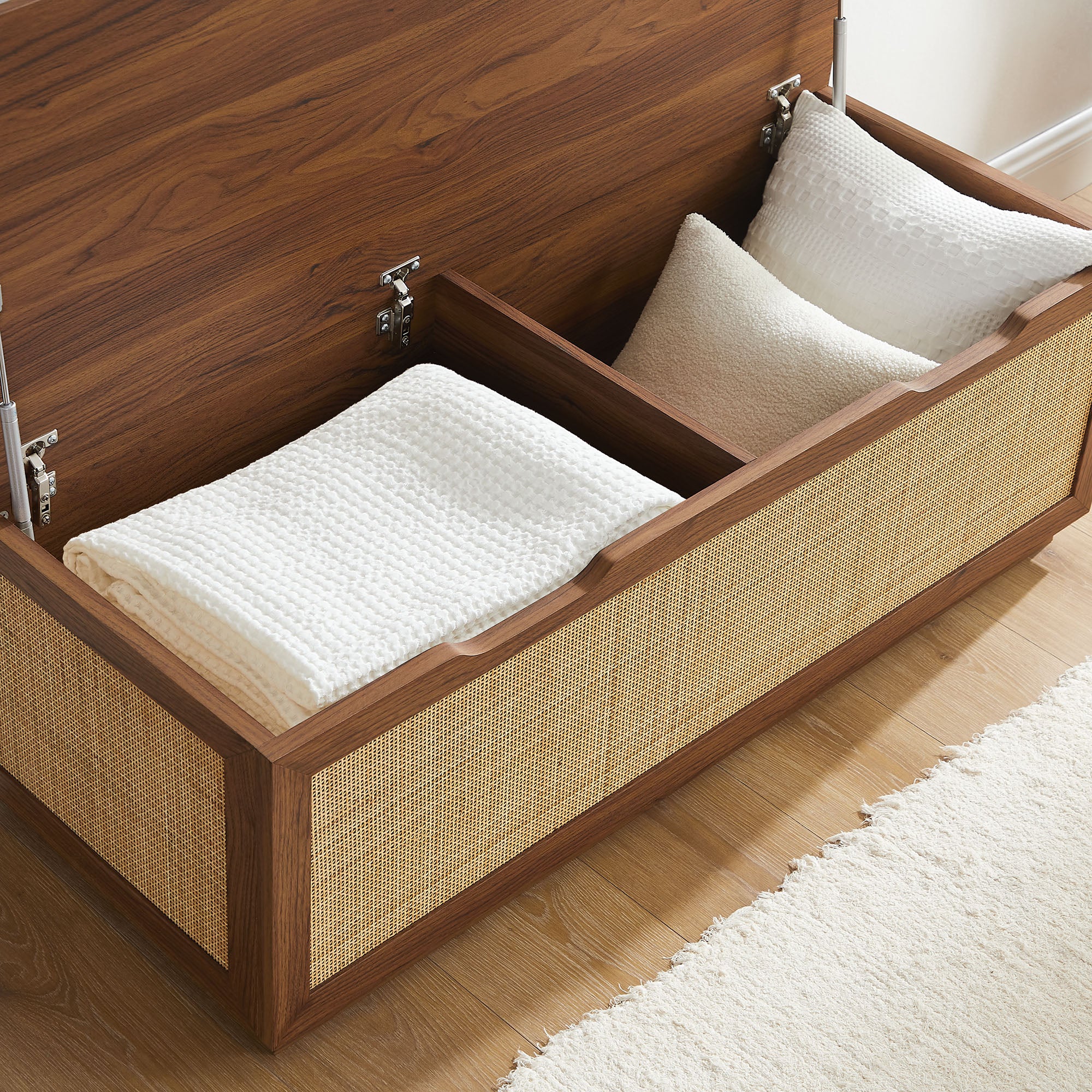 Soma Fluted 3-in-1 Hall Tree With Storage Bench and Coat Rack by Modway - Image 11