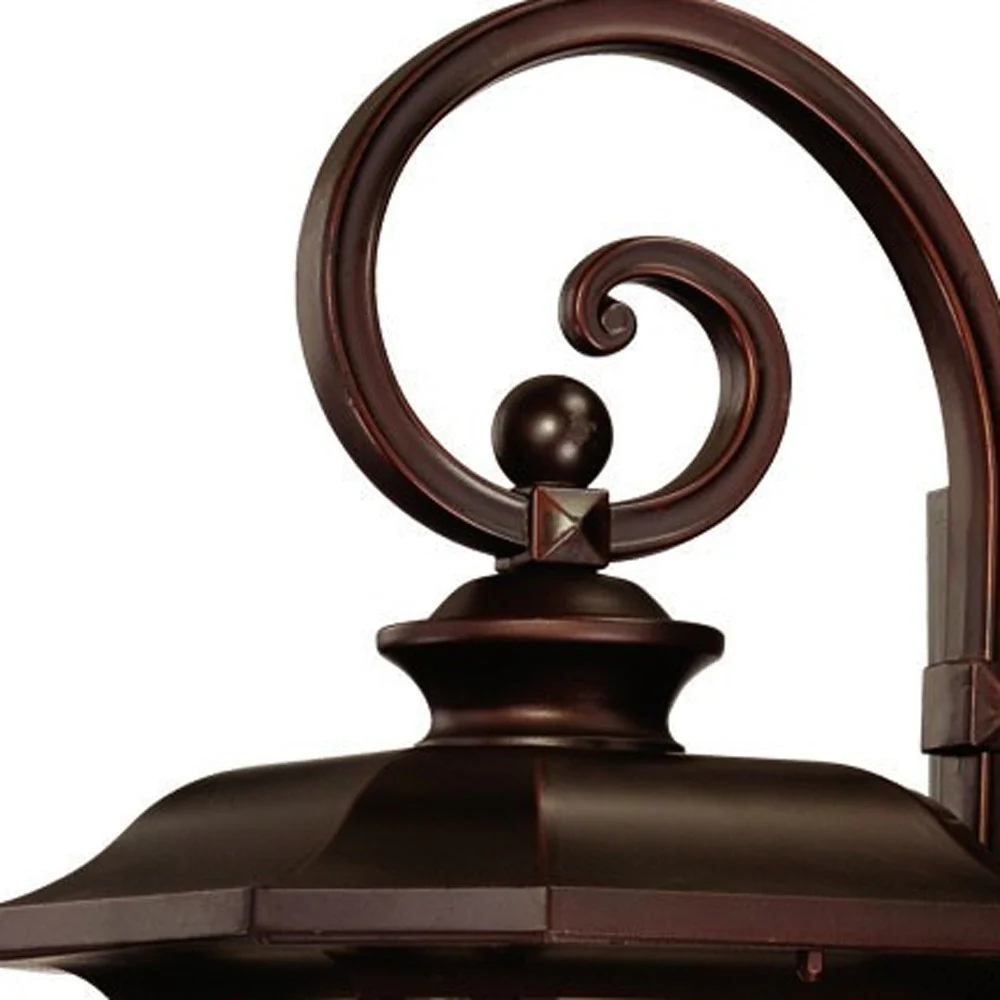 Somerset 1-Light Architectural Bronze Wall Light By Homeroots - Image 4