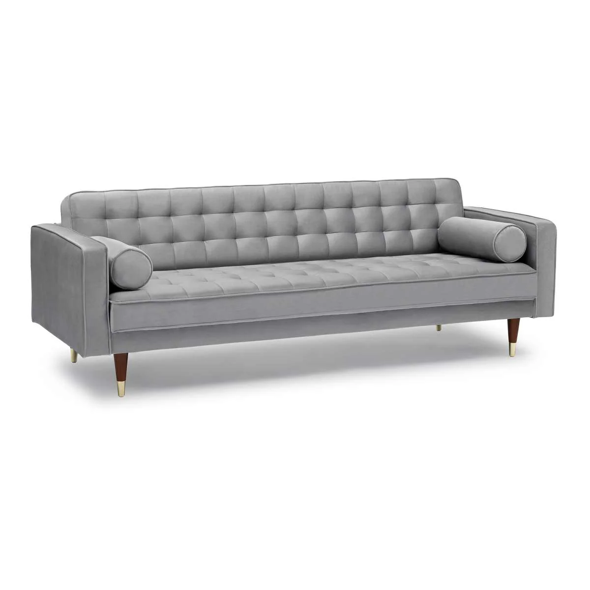 Somerset Blush Velvet Mid Century Modern Sofa Seating Set By Armen Living - Image 10