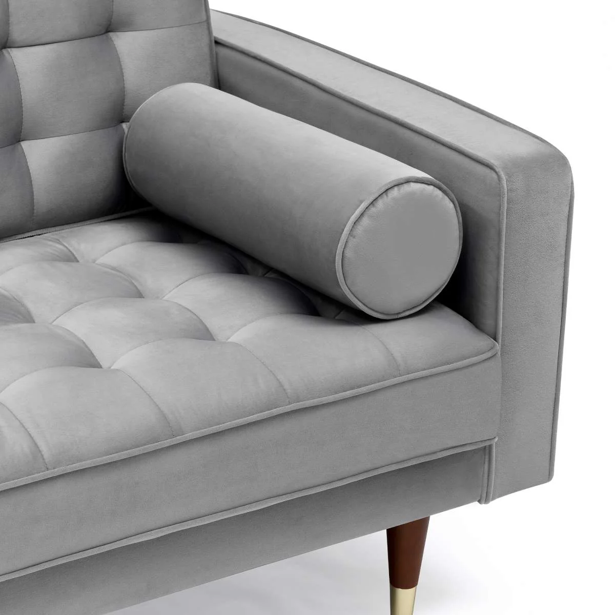 Somerset Blush Velvet Mid Century Modern Sofa Seating Set By Armen Living - Image 11
