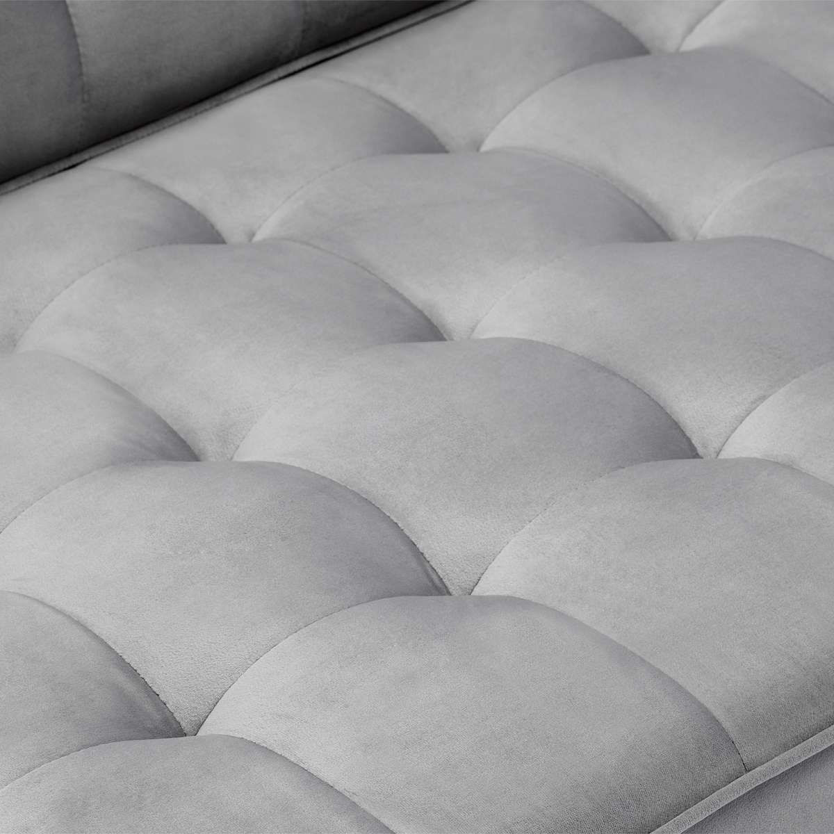 Somerset Gray Velvet Mid Century Modern Sofa By Armen Living - Image 4