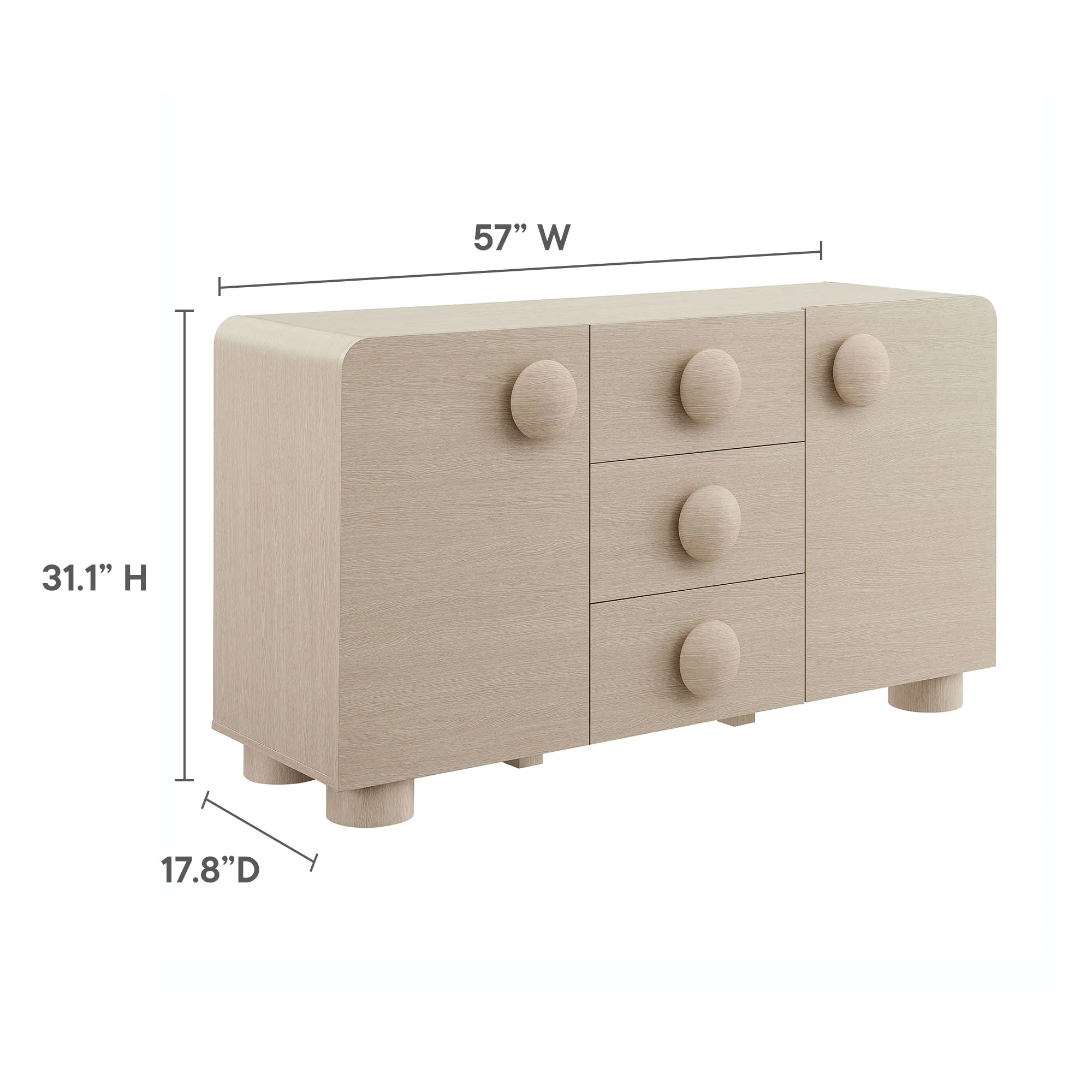 Sonnet 57" Sideboard Storage Cabinet by Modway - Image 12