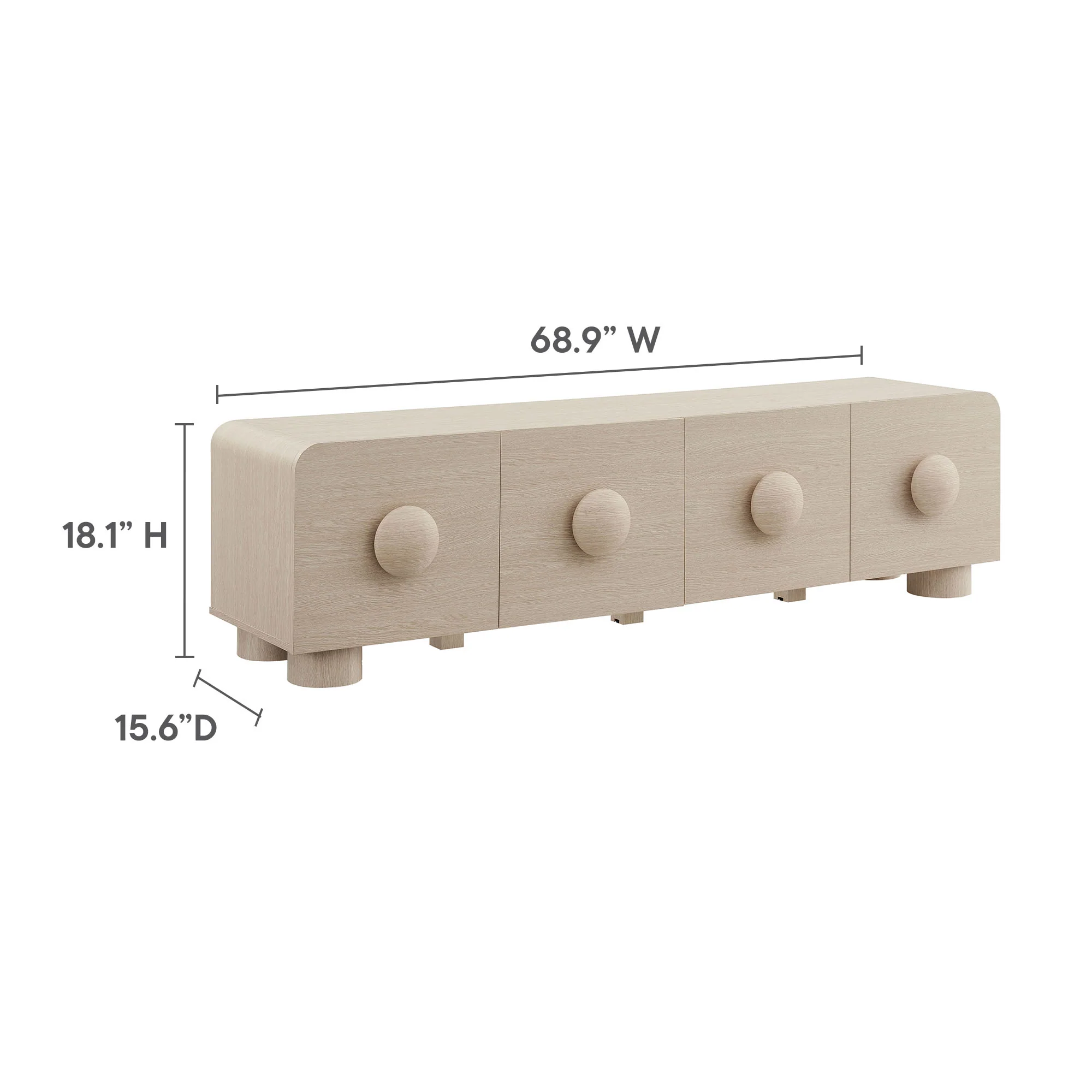 Sonnet 69" Low Profile TV Stand by Modway - Image 10