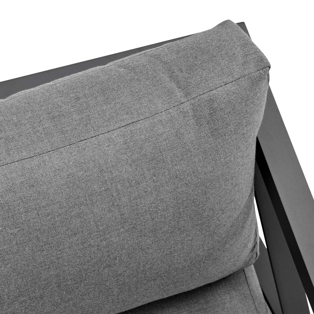 Sonoma Outdoor 4 piece Set in Dark Grey Finish and Dark Grey Cushions By Armen Living - Image 5