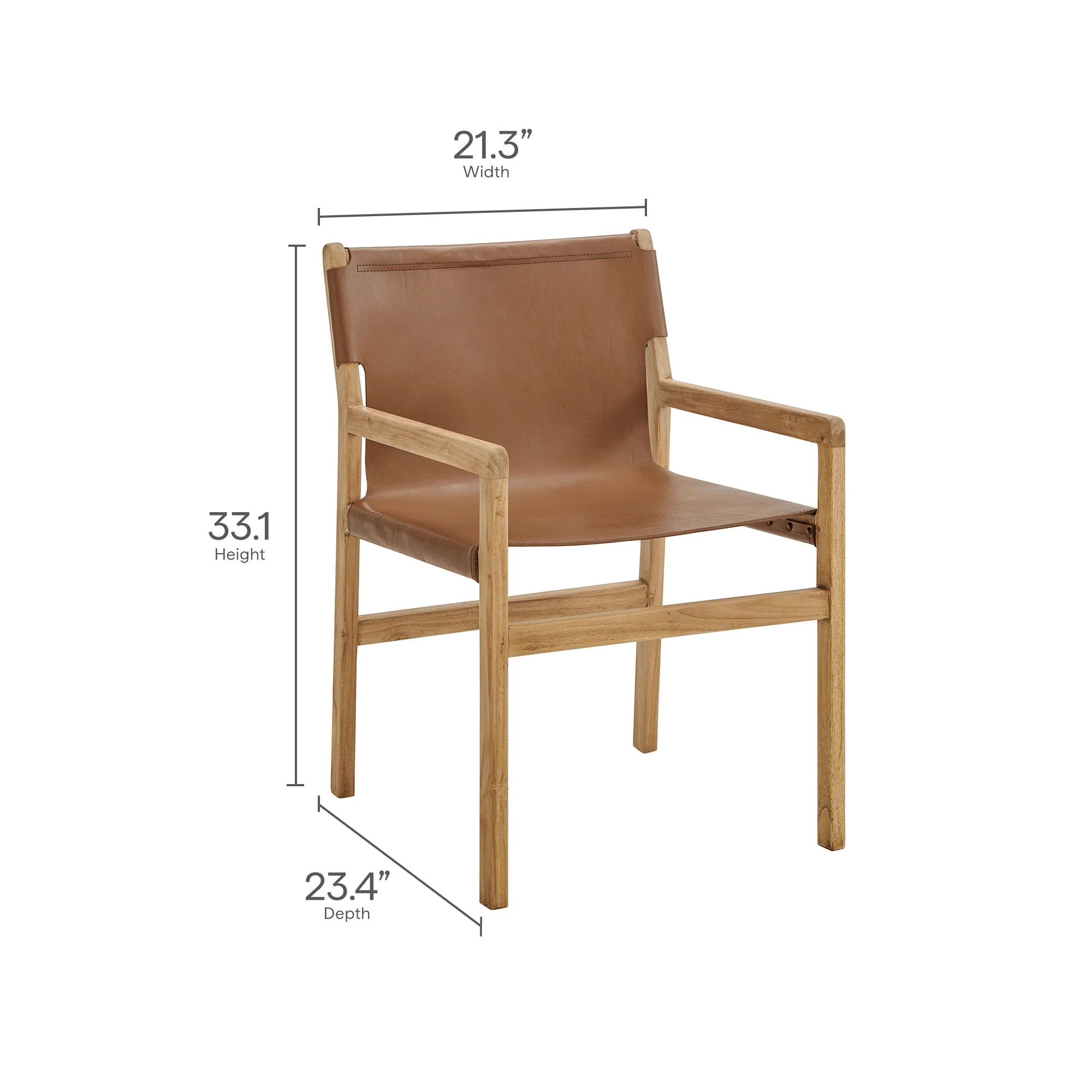 Sonora Leather Dining Chair by Modway - Image 11