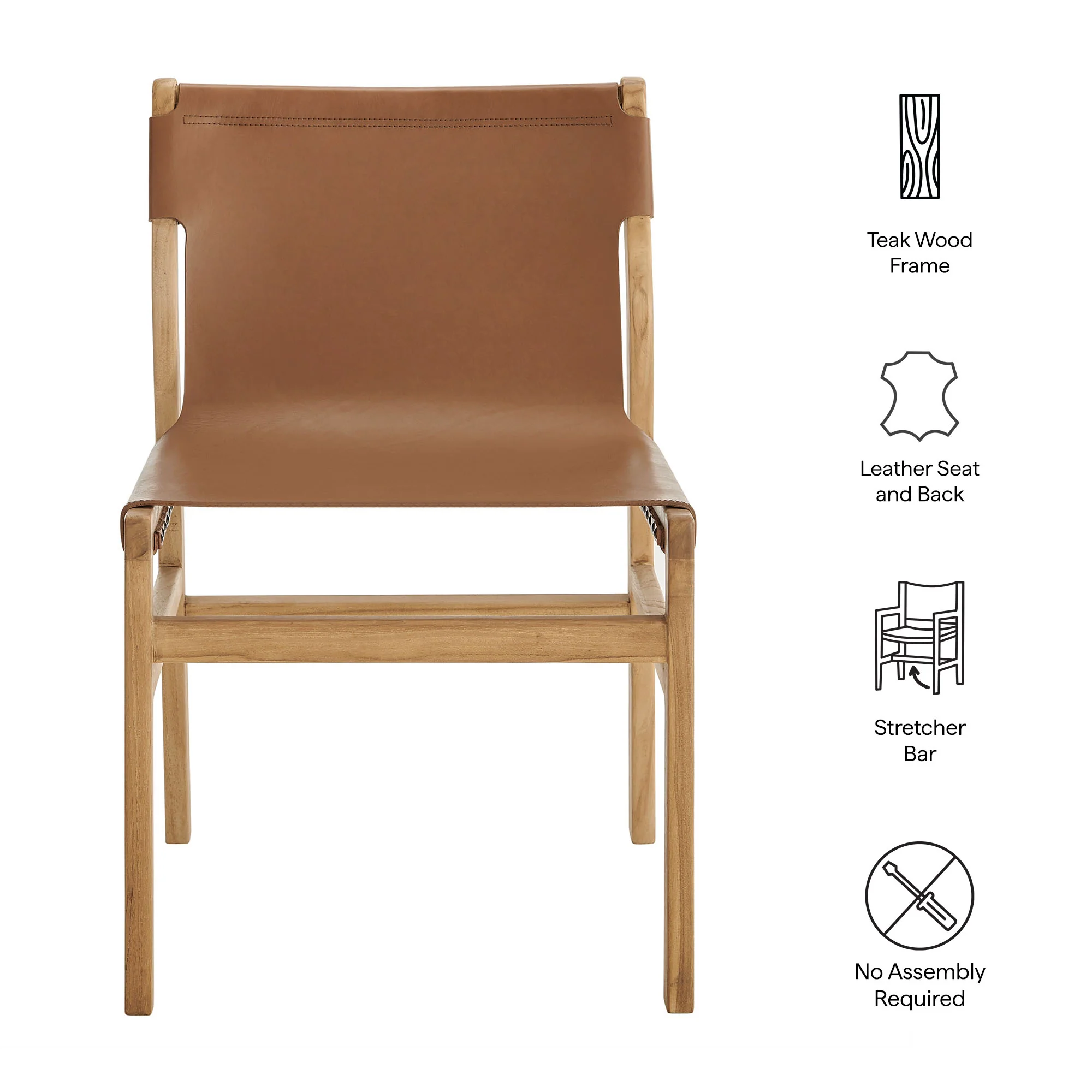 Sonora Leather Dining Side Chair by Modway - Image 9