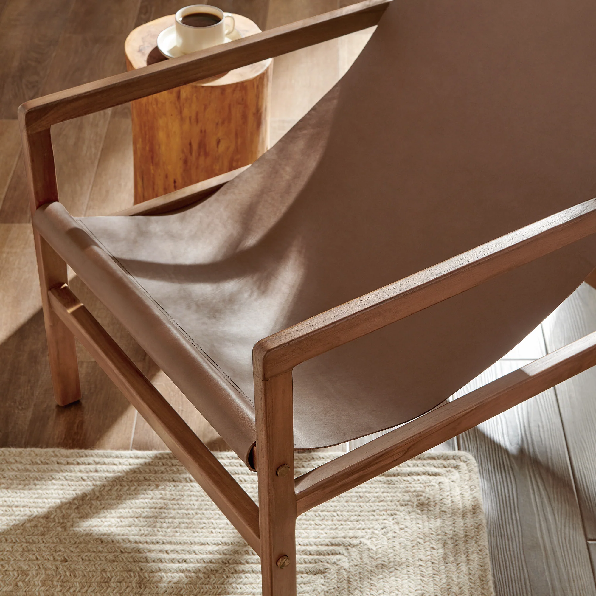 Sonora Leather Sling Chair by Modway - Image 18