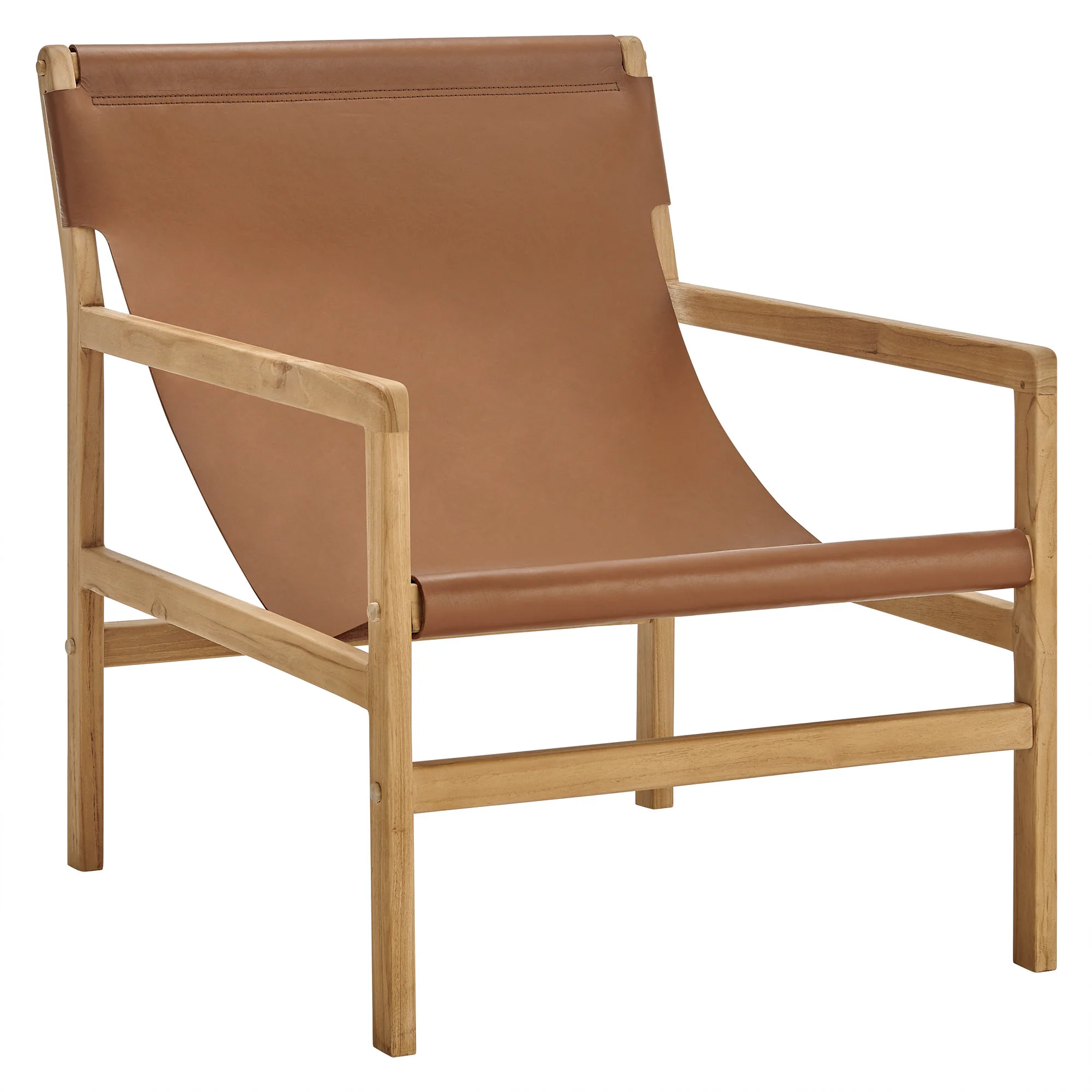 Sonora Leather Sling Chair by Modway - Image 2
