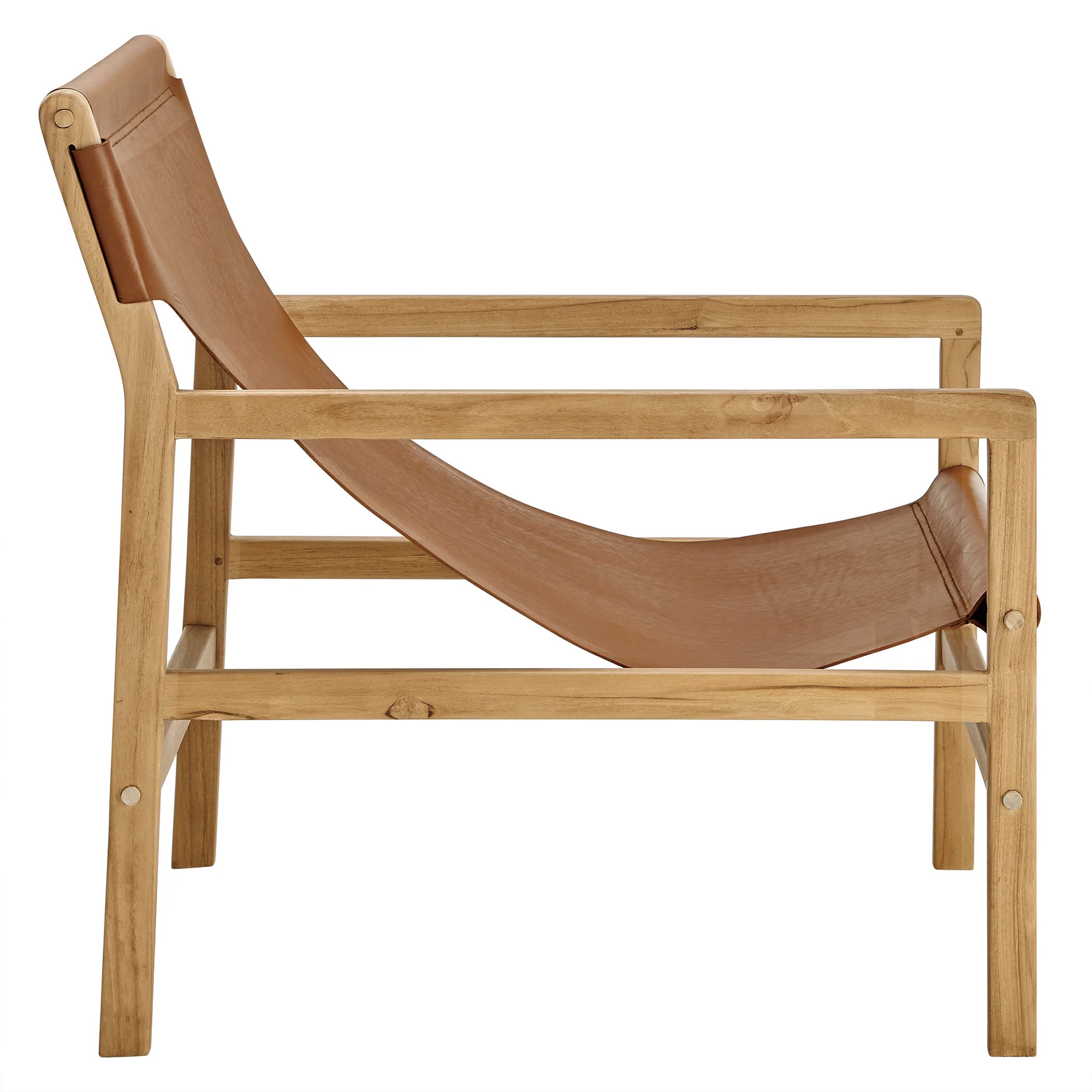 Sonora Leather Sling Chair by Modway - Image 3