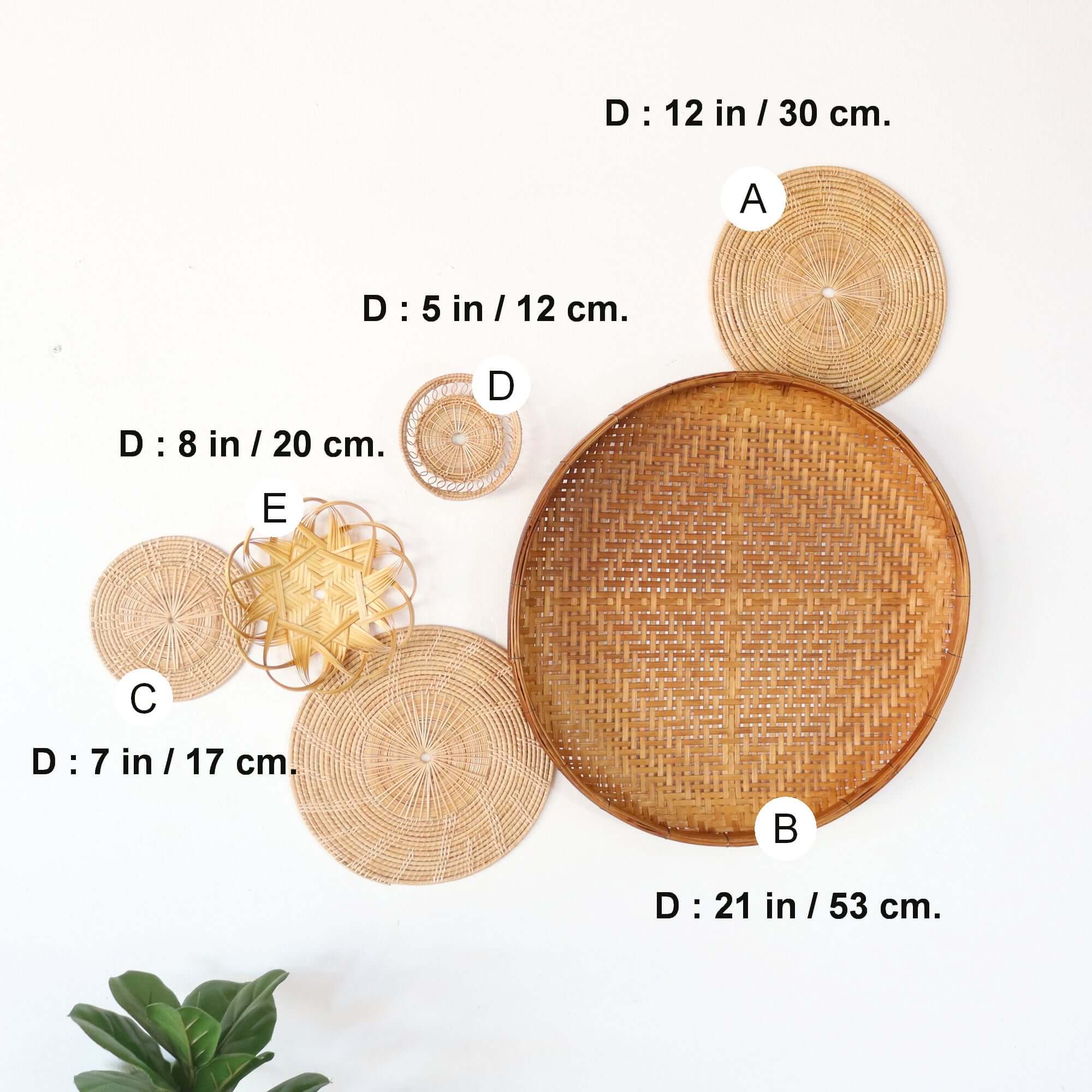 Sopa - Wall Hanging Decor Set Of 6 By Thaihome - Image 2