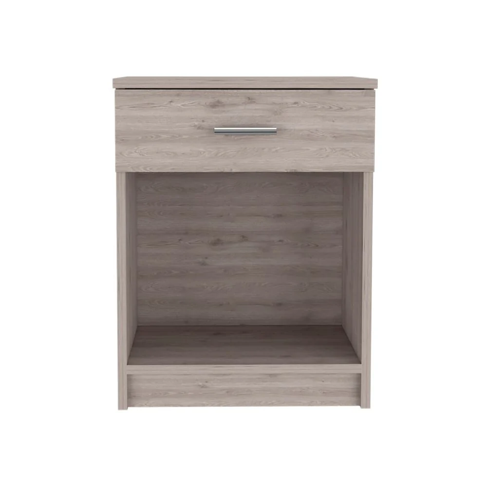 Sophisticated and Stylish Light Grey Eco Nightstand By Homeroots - Image 2