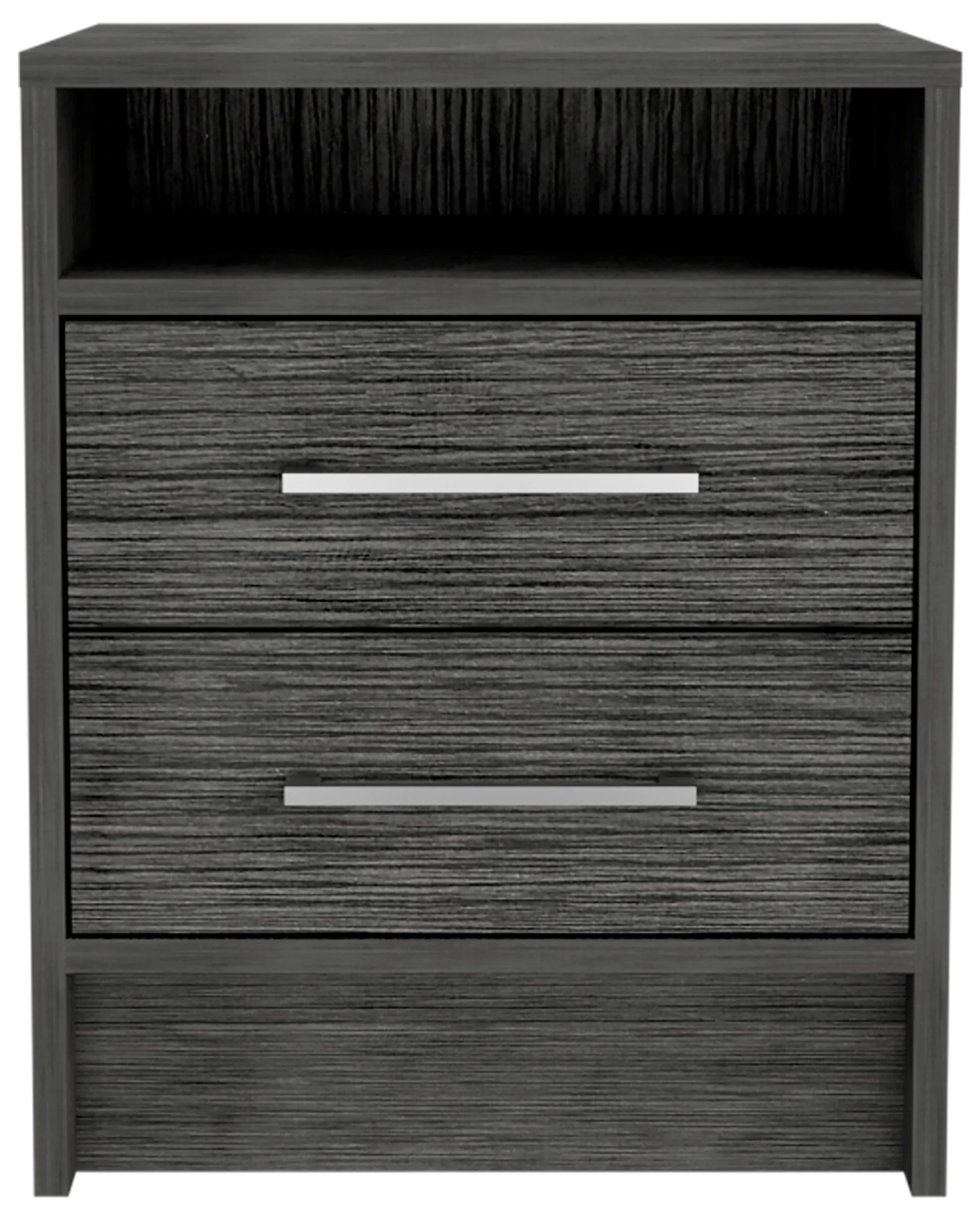 Sophisticated and Stylish Light Grey Nightstand By Homeroots - Image 6