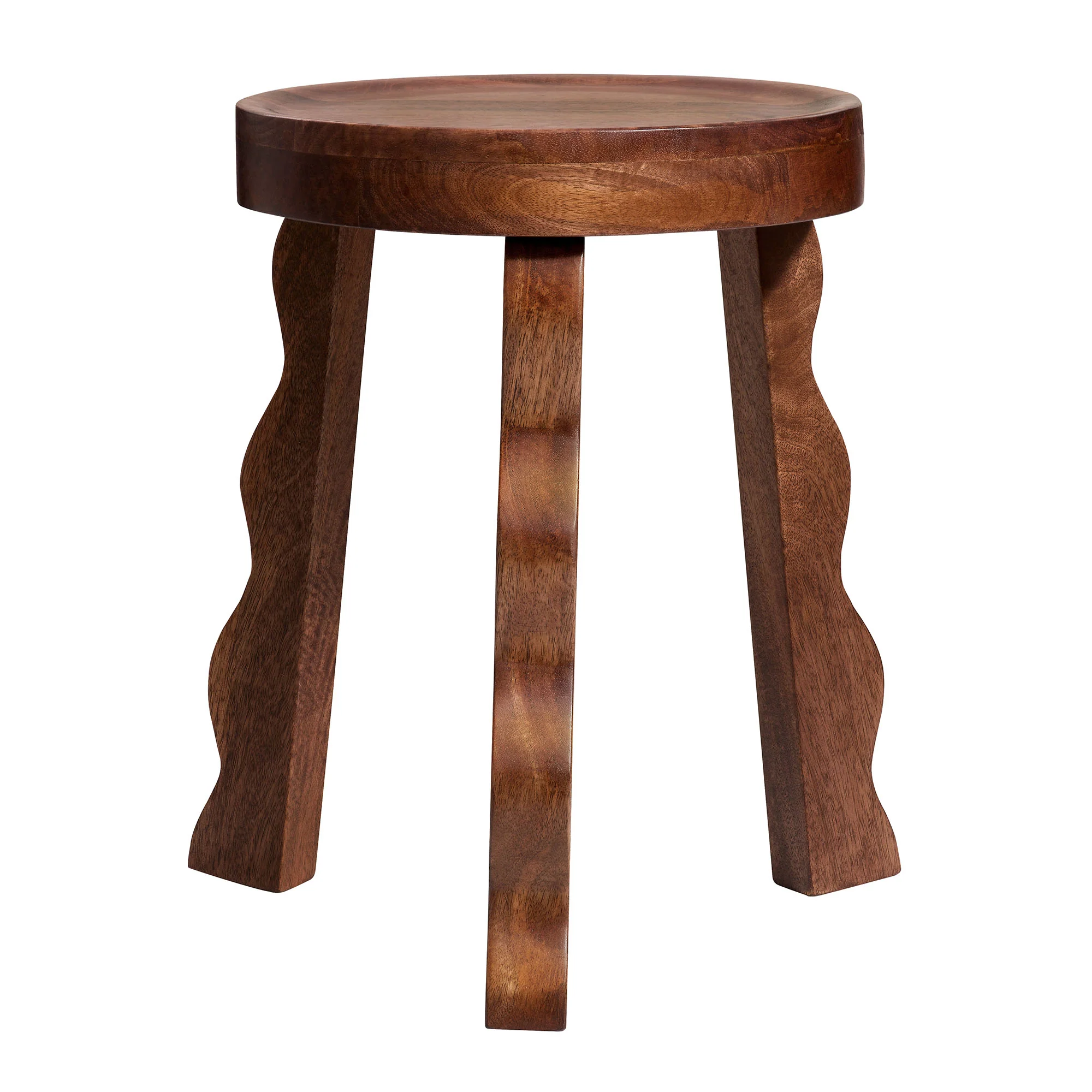 Sorrel Carved Wood Stool by Modway - Image 2