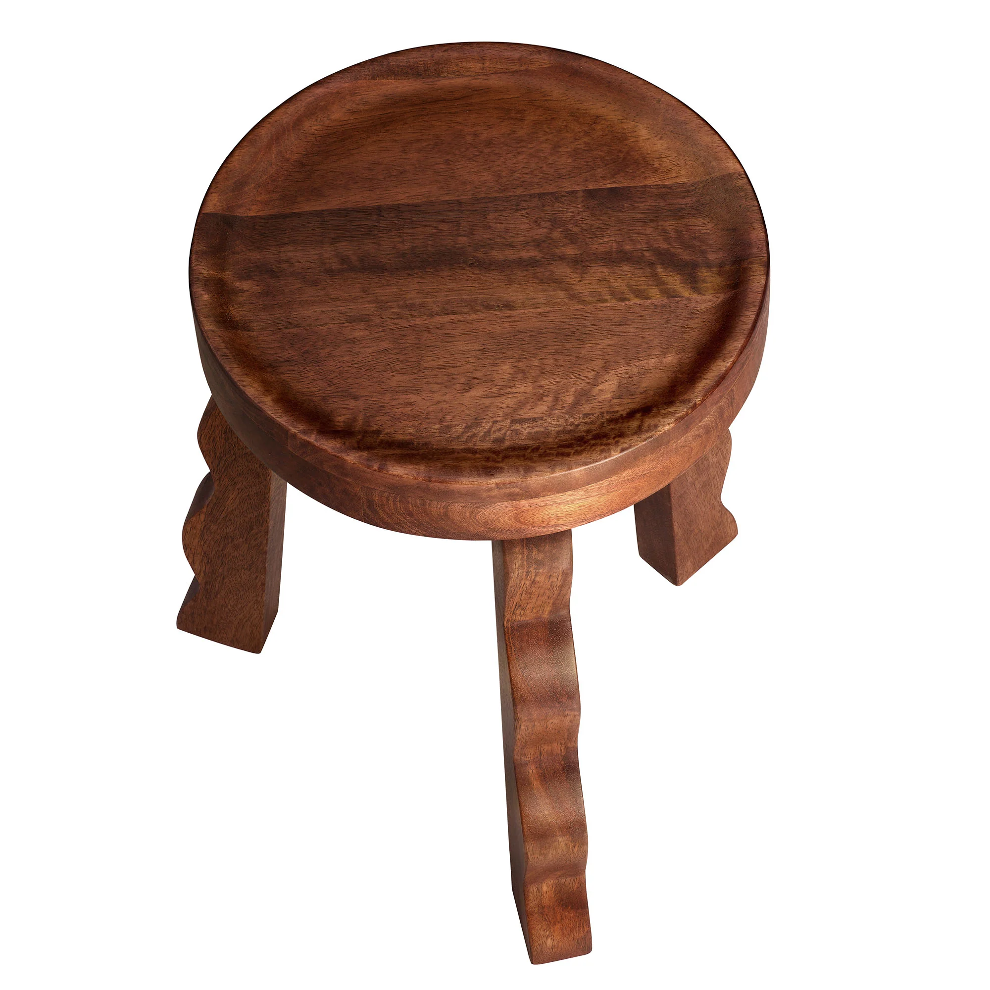 Sorrel Carved Wood Stool by Modway - Image 3