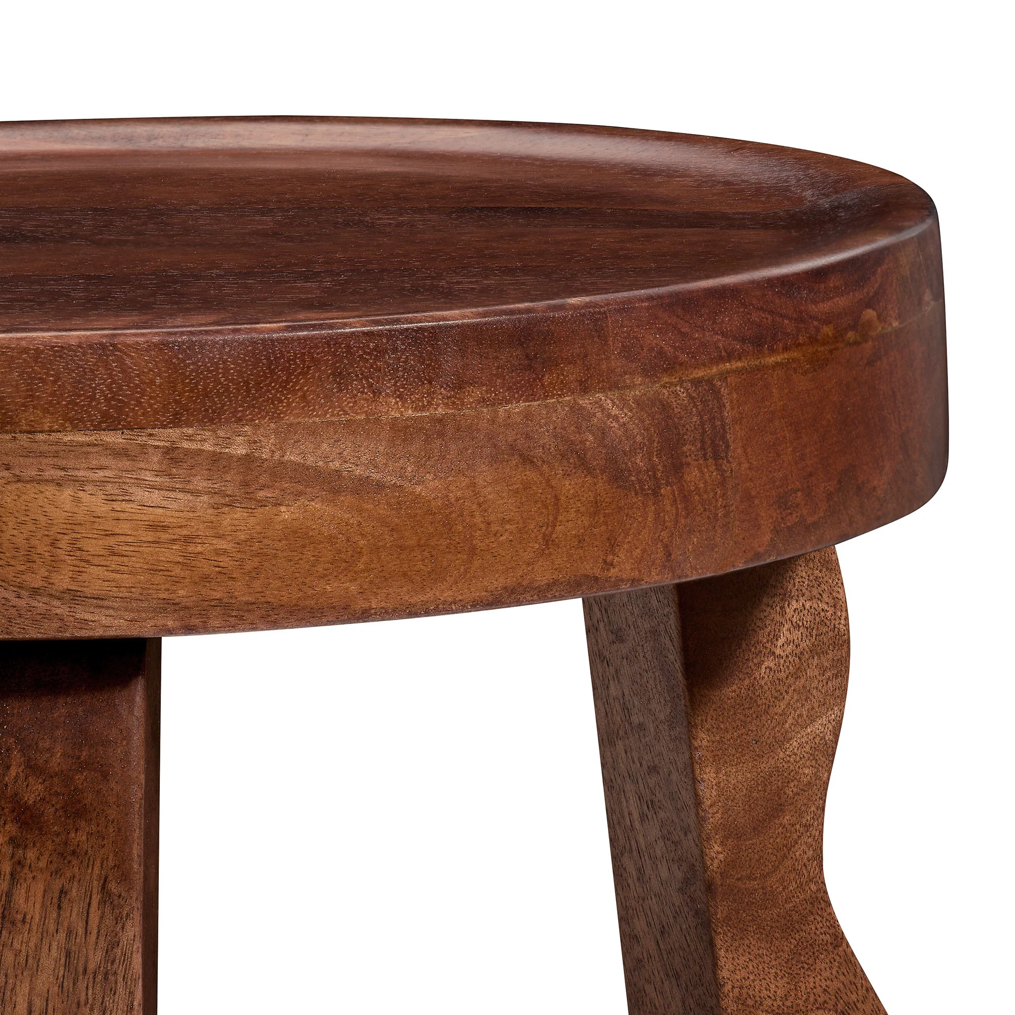 Sorrel Carved Wood Stool by Modway - Image 4