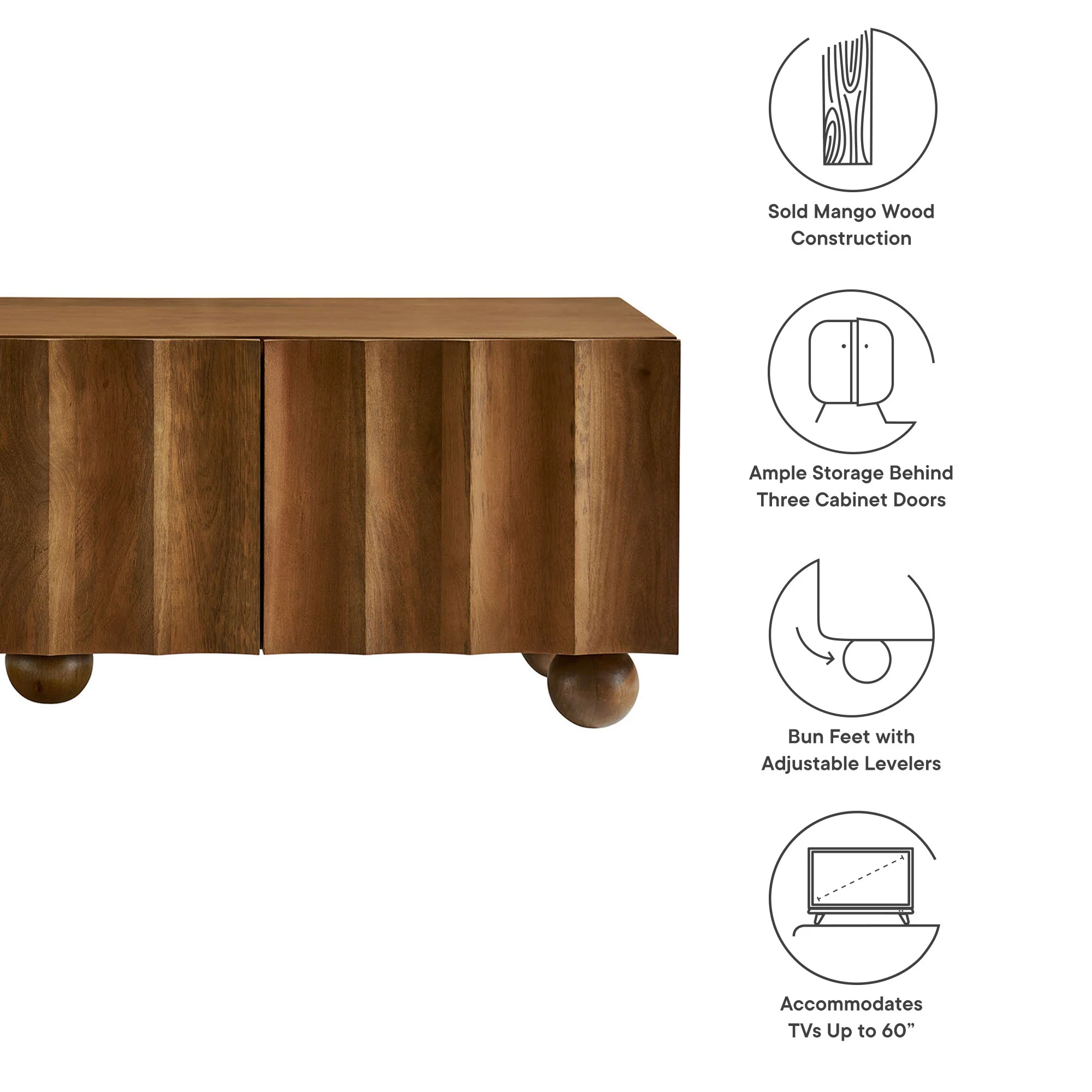 Sorren Scalloped 54" Wood TV Stand by Modway - Image 17