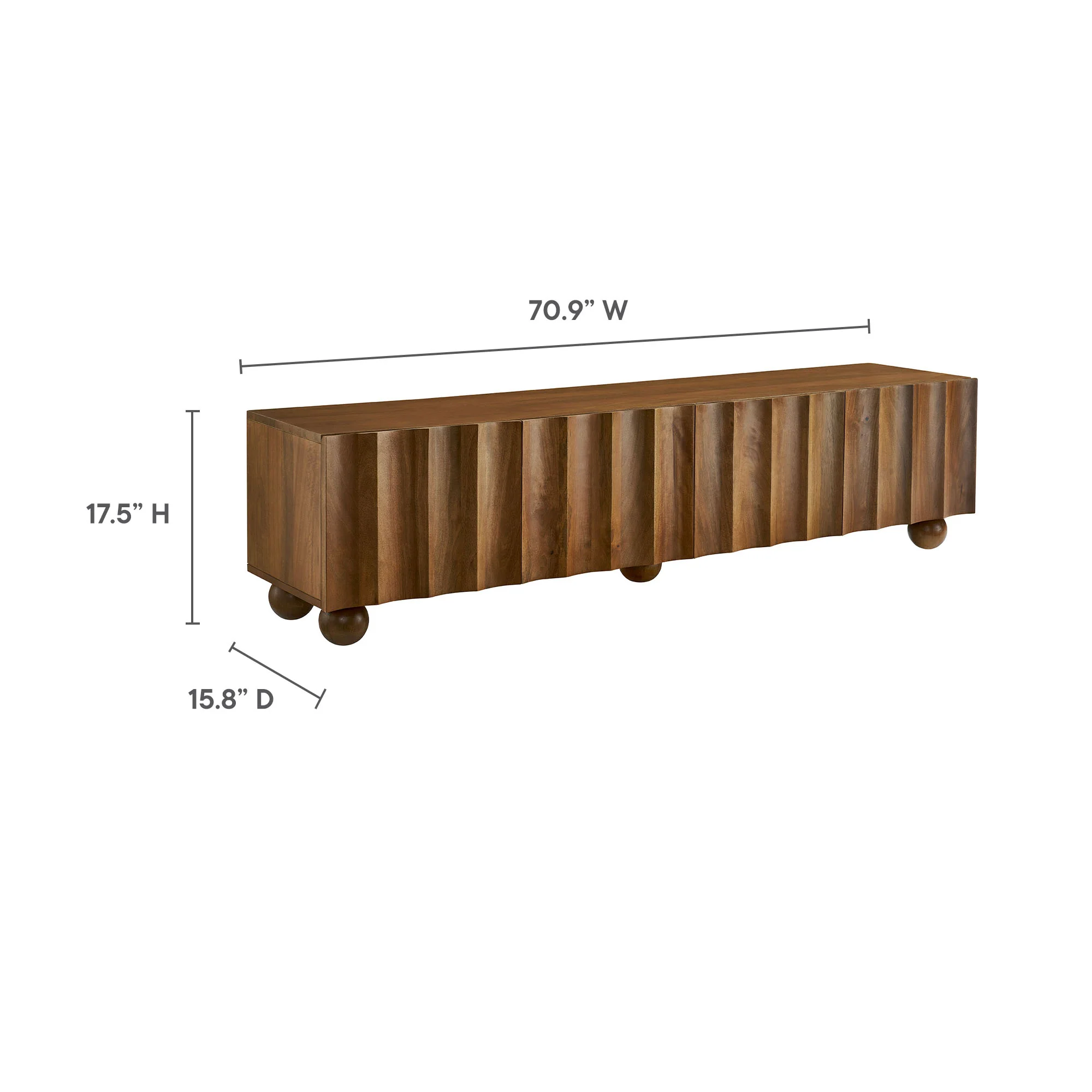Sorren Scalloped 71" Wood TV Stand by Modway - Image 18