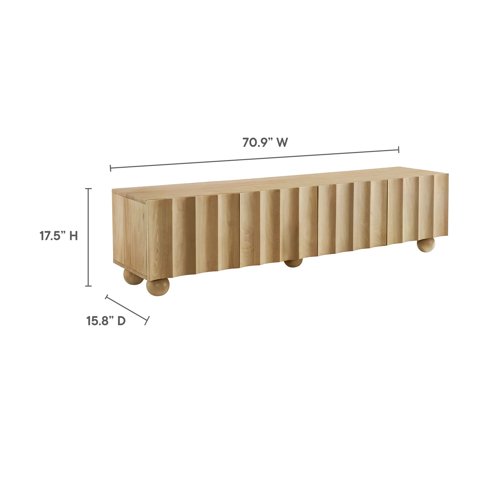 Sorren Scalloped 71" Wood TV Stand by Modway - Image 9