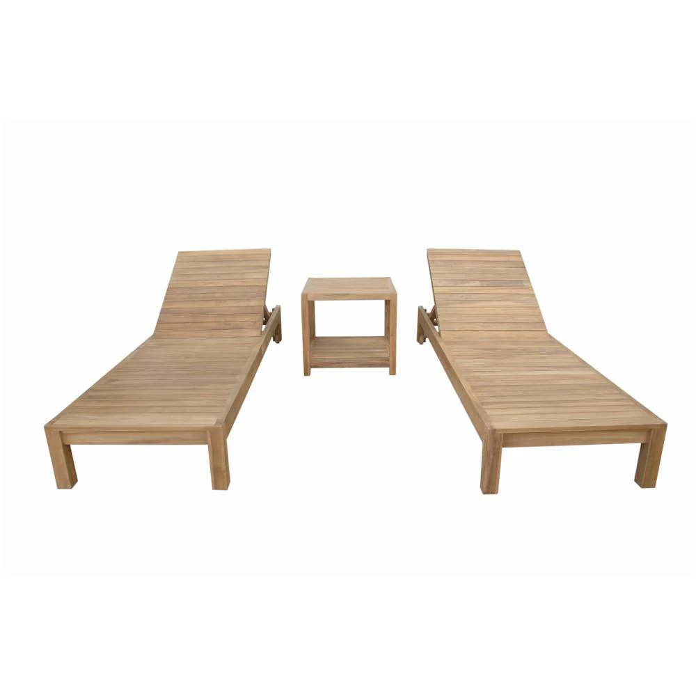 South Bay Glenmore 3-Pieces Lounger Set By Anderson Teak - Image 2