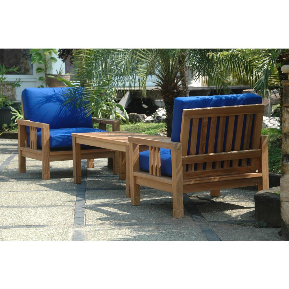 Southbay Deep Seating 3-Pieces Conversation Set B By Anderson Teak - Image 2