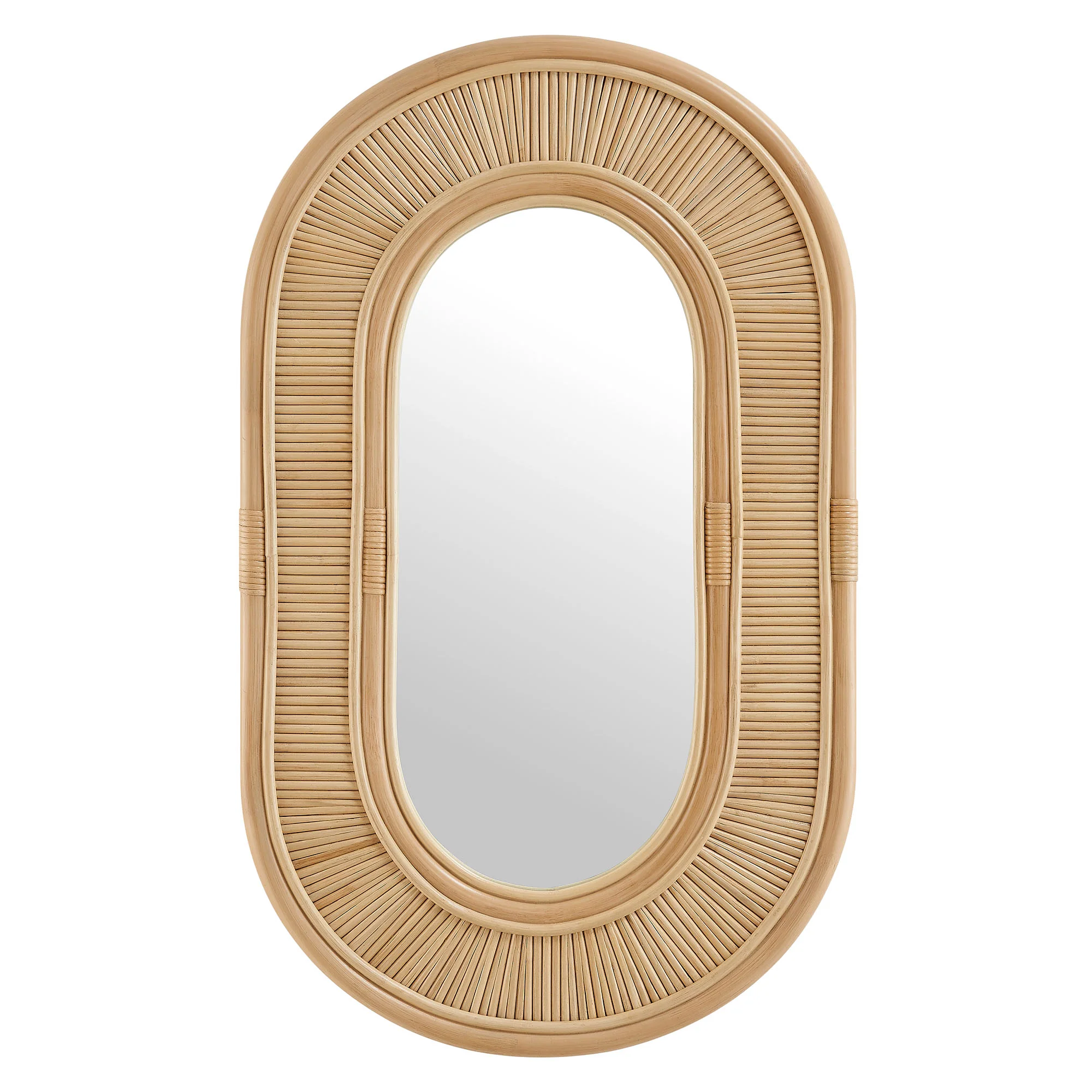 Sovana Oval Rattan Wall Mirror by Modway - Image 3
