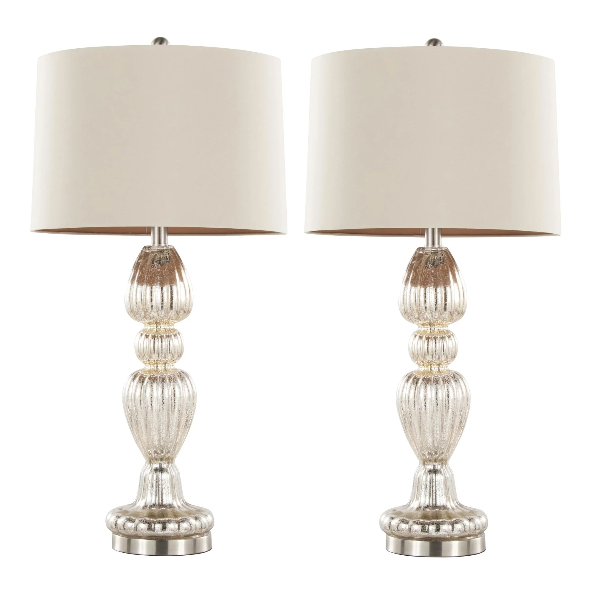 Spade 30" Glass Table Lamp - Set of 2 By LumiSource - GTG30-SPADE SVBNINA2 - Image 3
