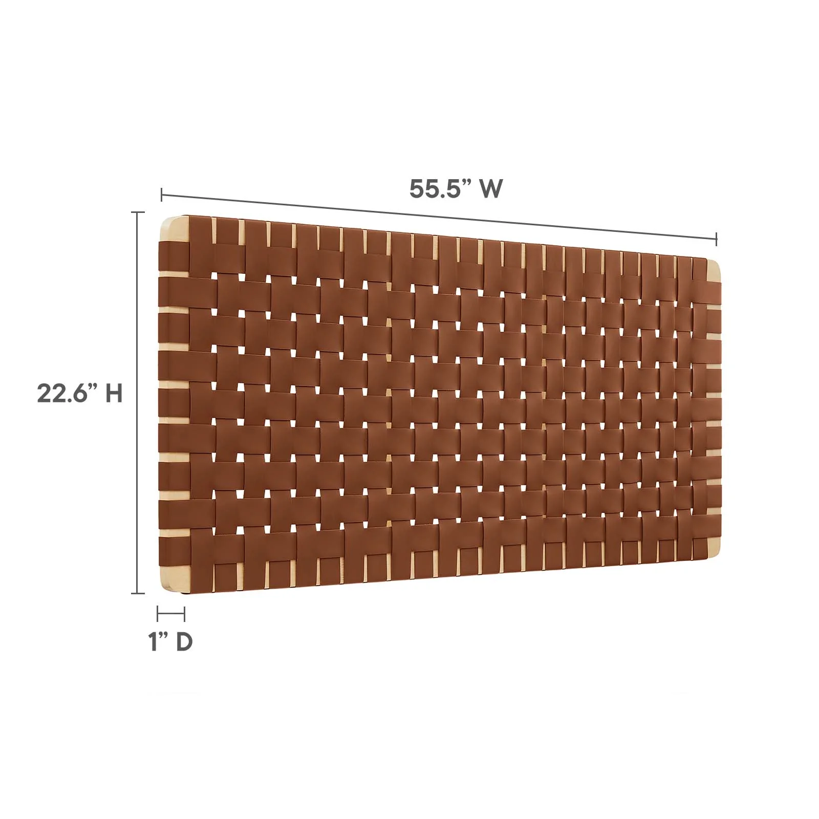 Sparta Weave Full Vegan Leather Headboard By Modway - MOD-7122 - Image 12