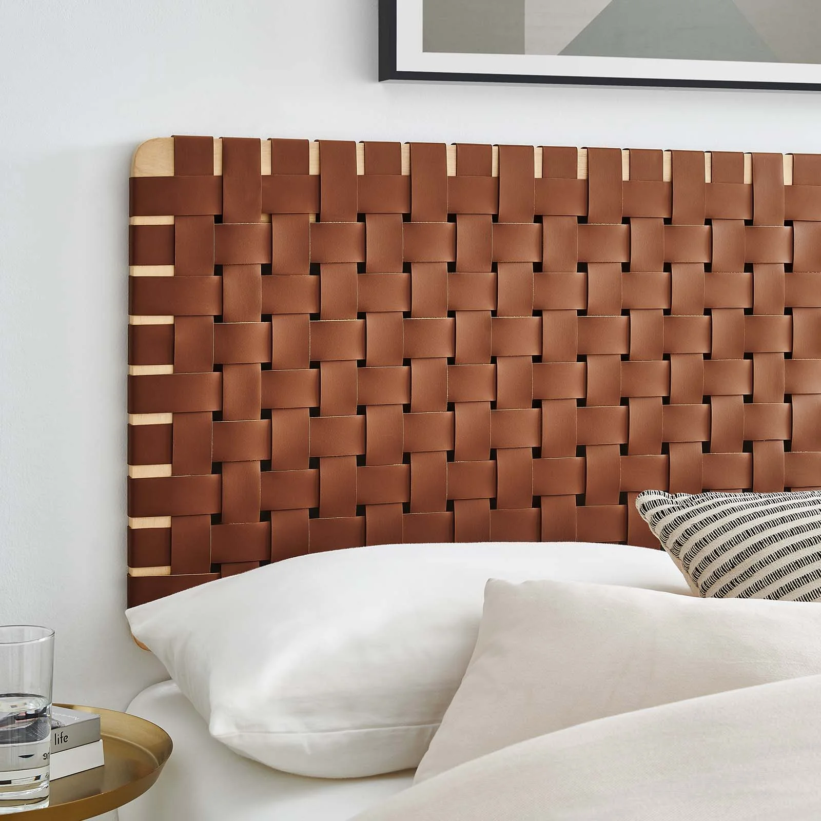 Sparta Weave Full Vegan Leather Headboard By Modway - MOD-7122 - Image 13
