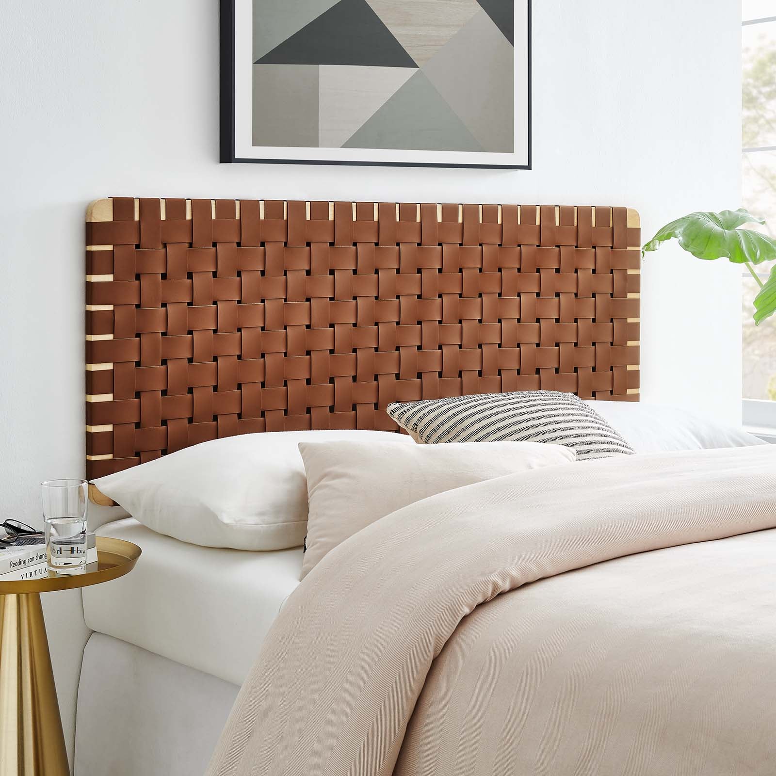 Sparta Weave Full Vegan Leather Headboard By Modway - MOD-7122 - Image 14